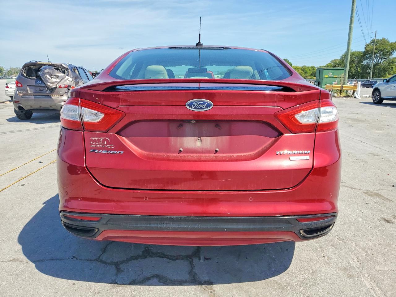 2015 Ford Fusion Titanium Темно-бордовый vin: 3FA6P0K92FR115781