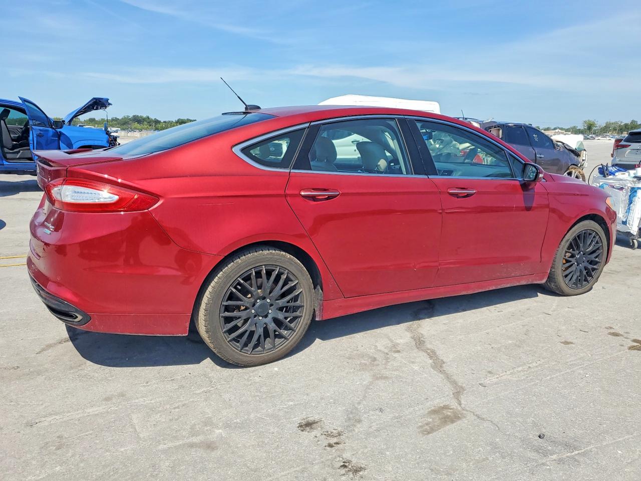 2015 Ford Fusion Titanium Темно-бордовый vin: 3FA6P0K92FR115781