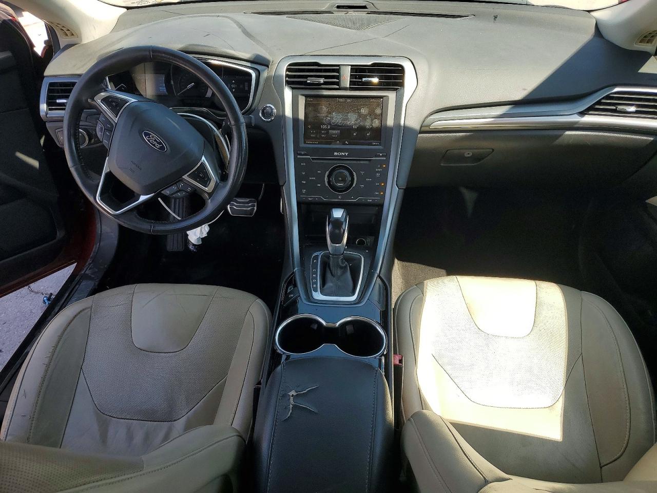 2015 Ford Fusion Titanium Темно-бордовый vin: 3FA6P0K92FR115781
