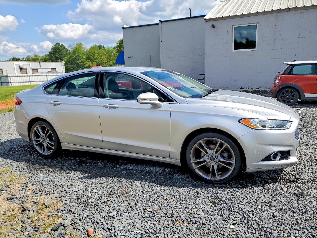 2015 Ford Fusion Titanium Silver vin: 3FA6P0K92FR141264