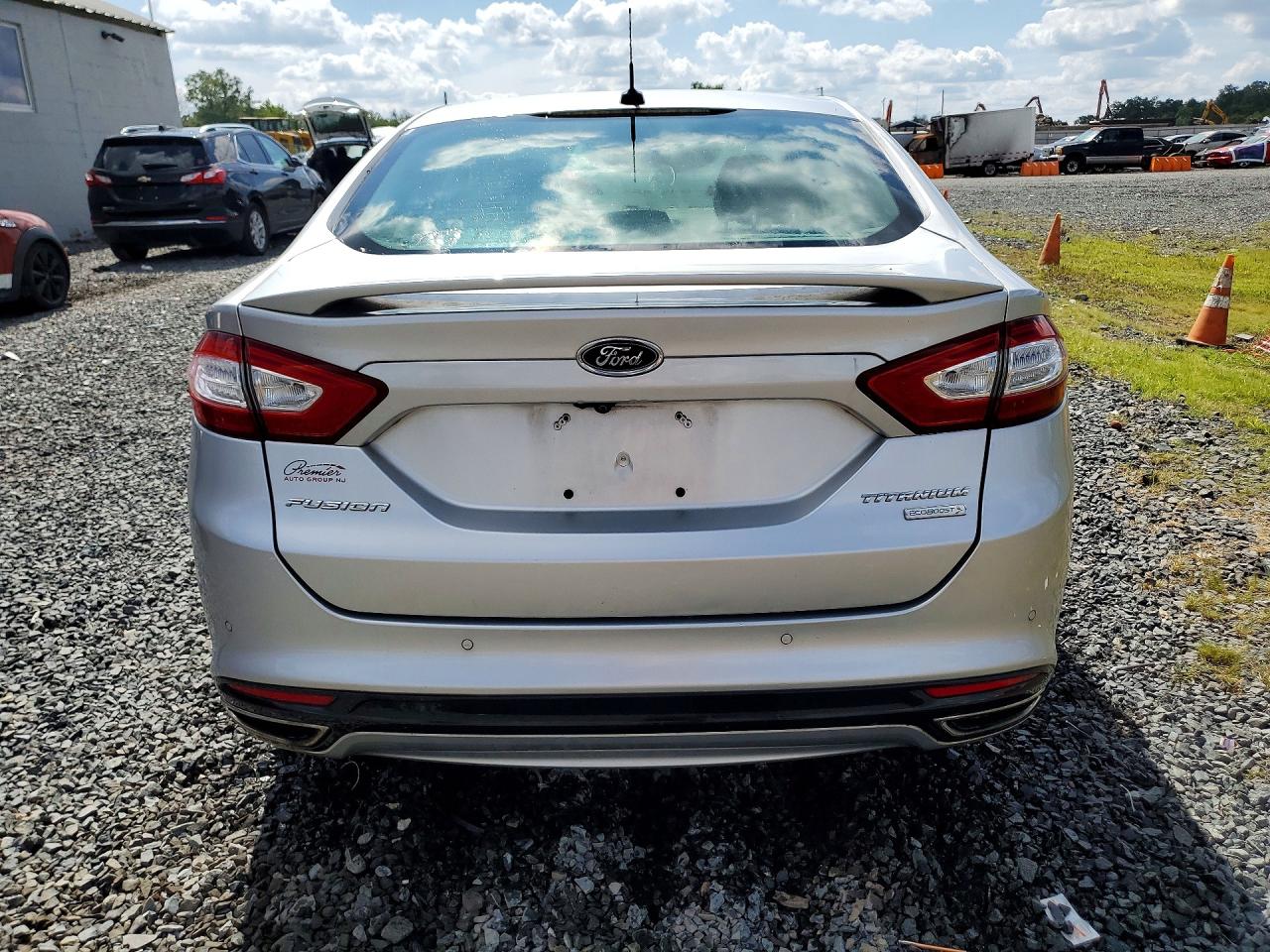 2015 Ford Fusion Titanium Silver vin: 3FA6P0K92FR141264