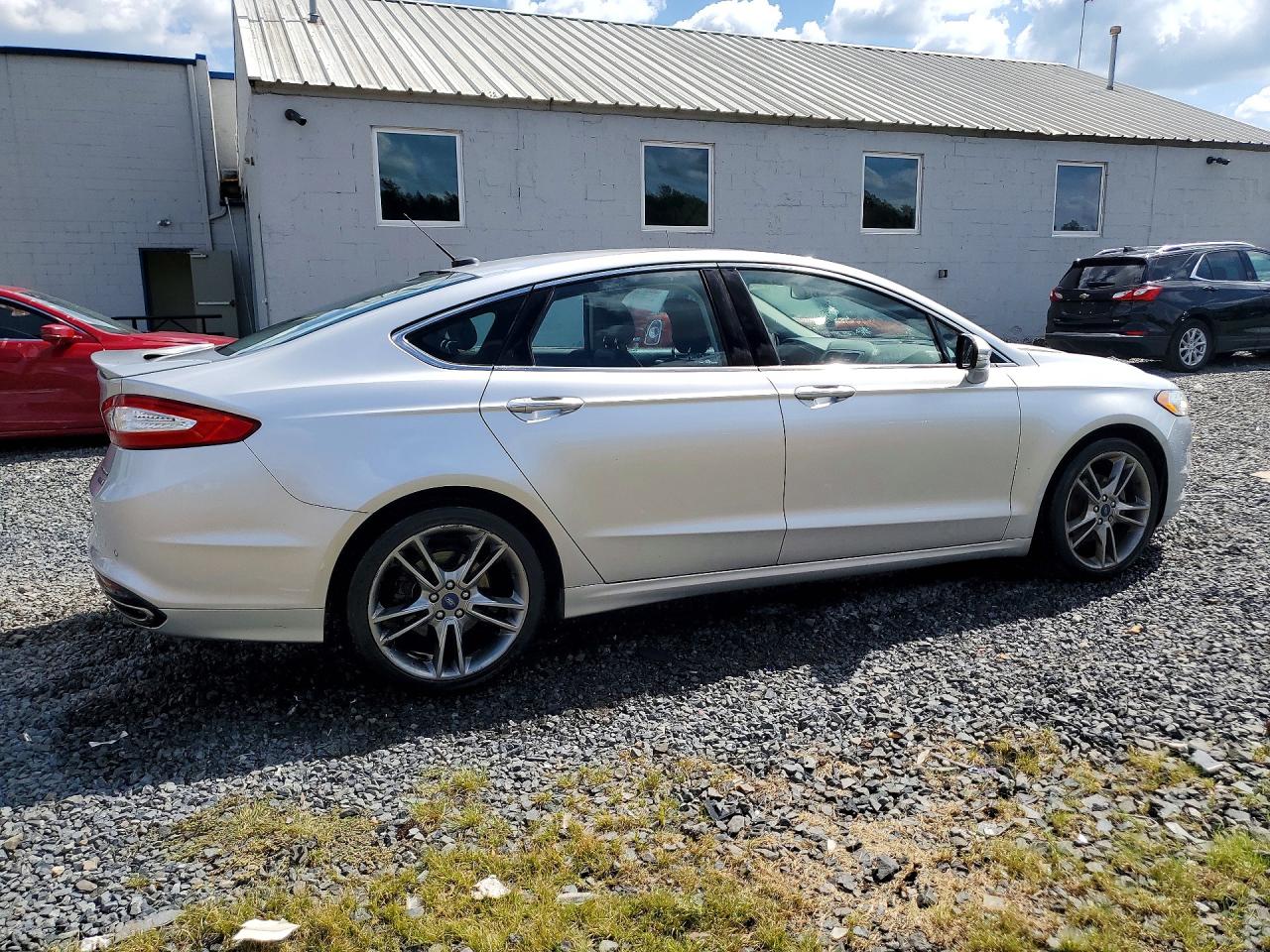 2015 Ford Fusion Titanium Silver vin: 3FA6P0K92FR141264
