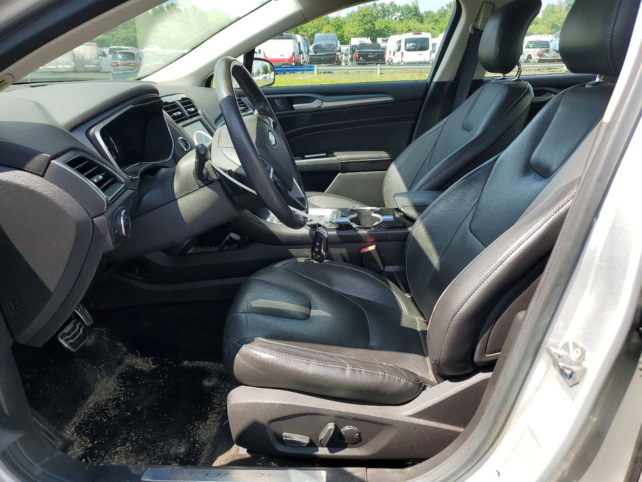 2015 Ford Fusion Titanium Silver vin: 3FA6P0K92FR141264