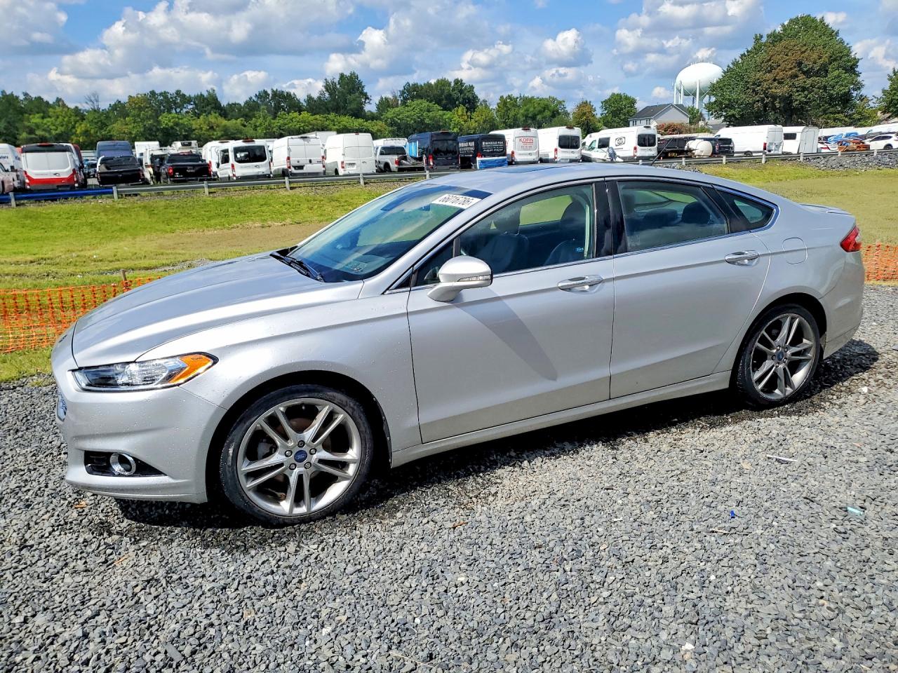 2015 Ford Fusion Titanium Silver vin: 3FA6P0K92FR141264