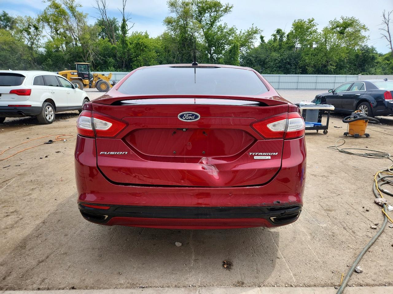 2015 Ford Fusion Titanium Красный vin: 3FA6P0K92FR150837