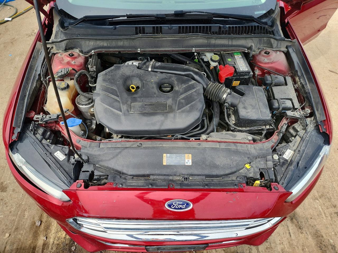 2015 Ford Fusion Titanium Красный vin: 3FA6P0K92FR150837
