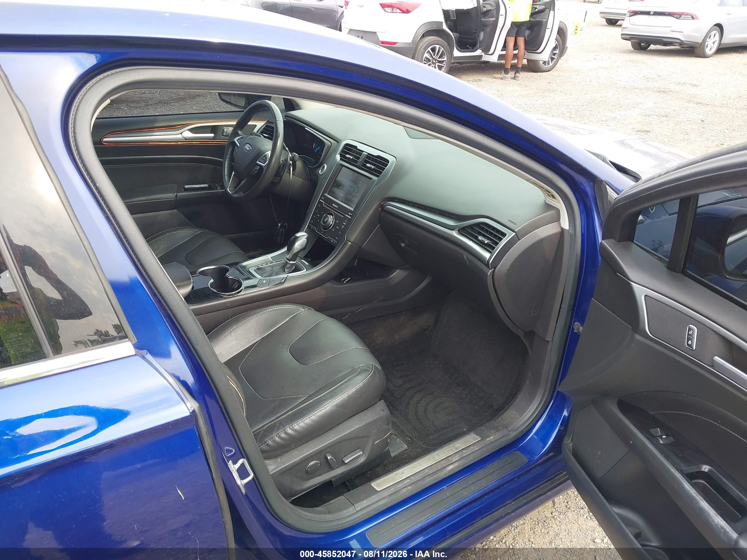 2015 Ford Fusion Titanium Blue vin: 3FA6P0K92FR167556