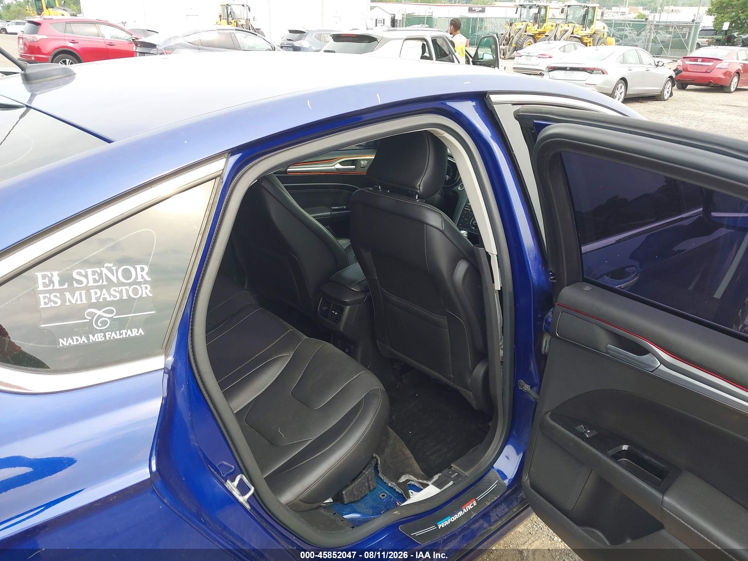 2015 Ford Fusion Titanium Blue vin: 3FA6P0K92FR167556