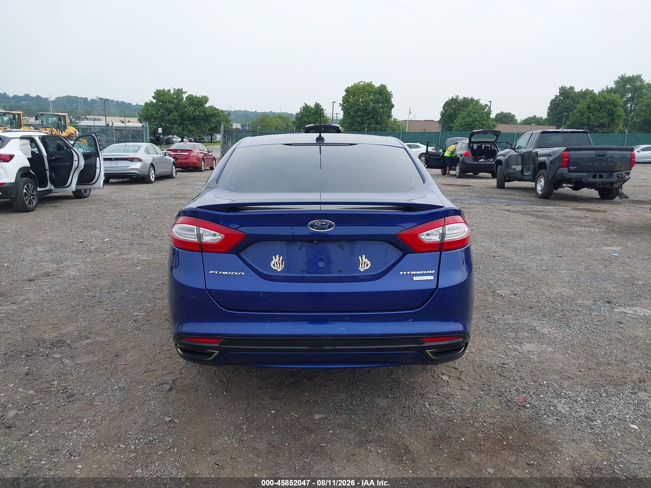 2015 Ford Fusion Titanium Blue vin: 3FA6P0K92FR167556