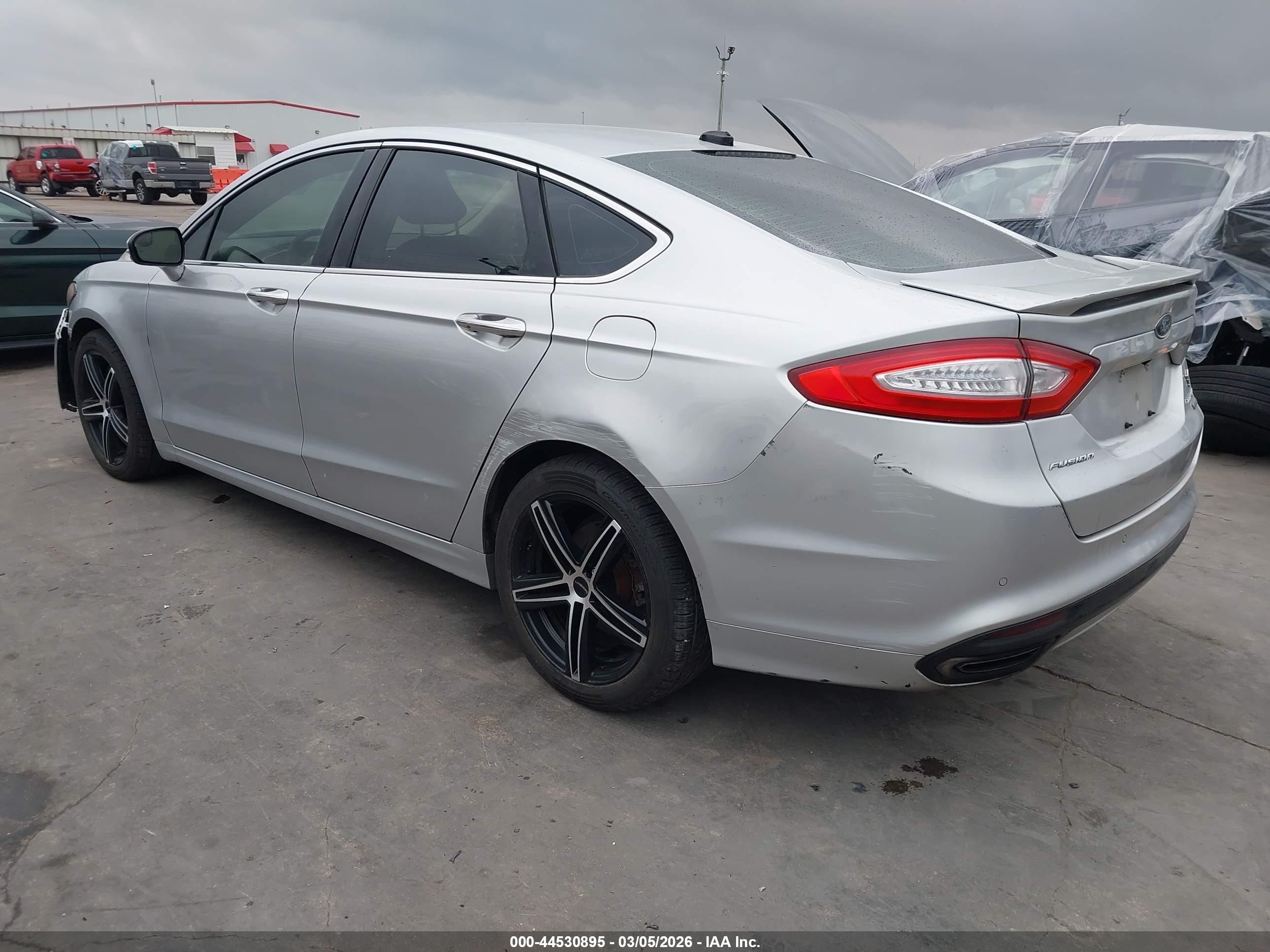 2015 Ford Fusion Titanium Серый vin: 3FA6P0K92FR199858