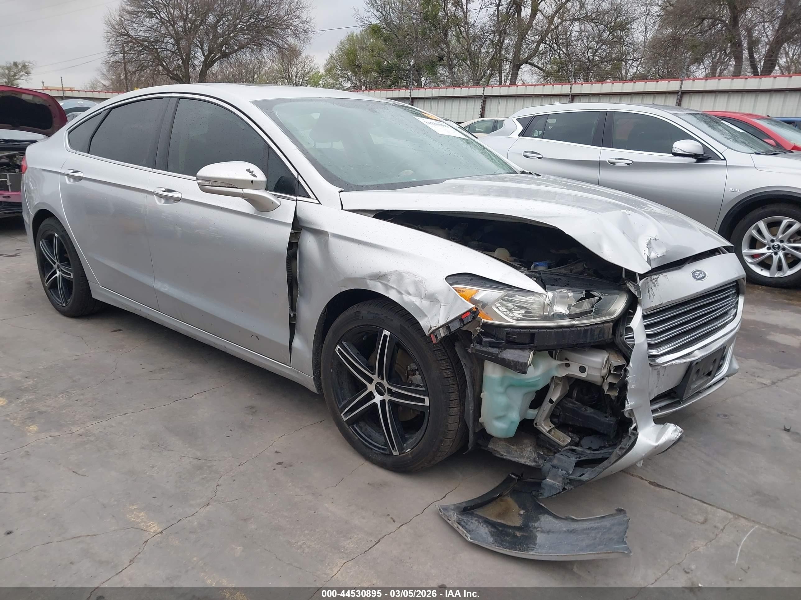 2015 Ford Fusion Titanium Gray vin: 3FA6P0K92FR199858