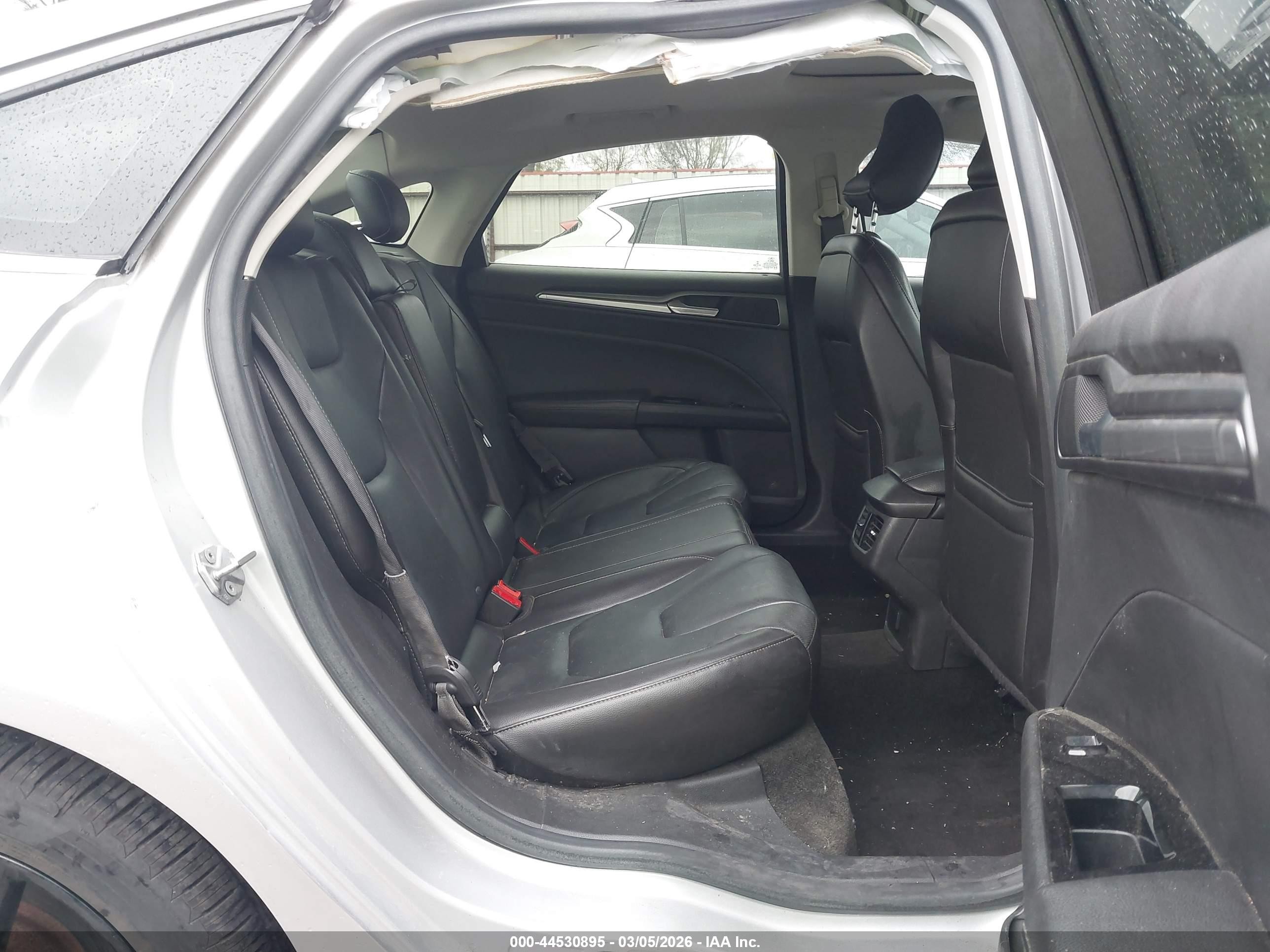 2015 Ford Fusion Titanium Серый vin: 3FA6P0K92FR199858