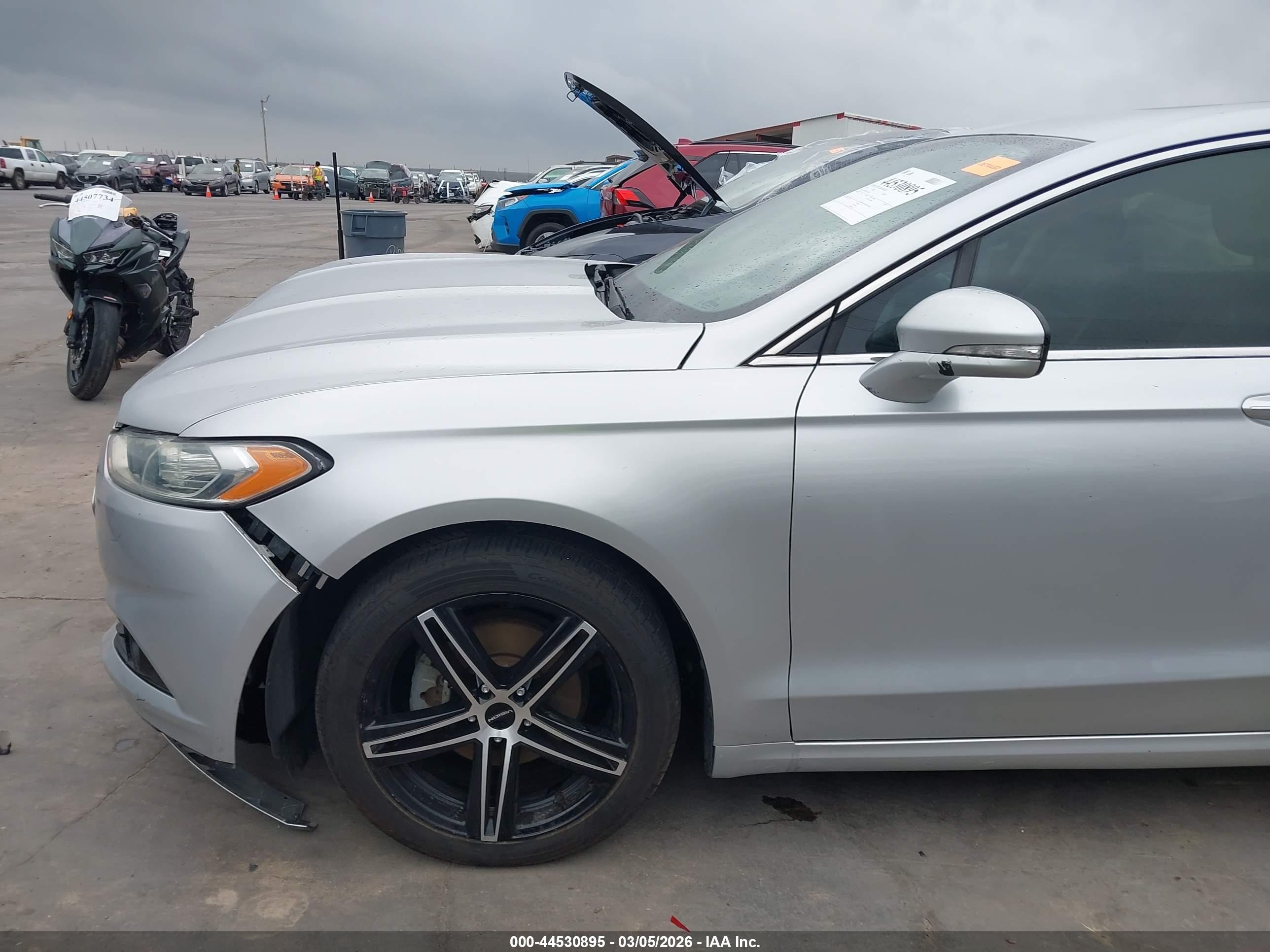 2015 Ford Fusion Titanium Серый vin: 3FA6P0K92FR199858