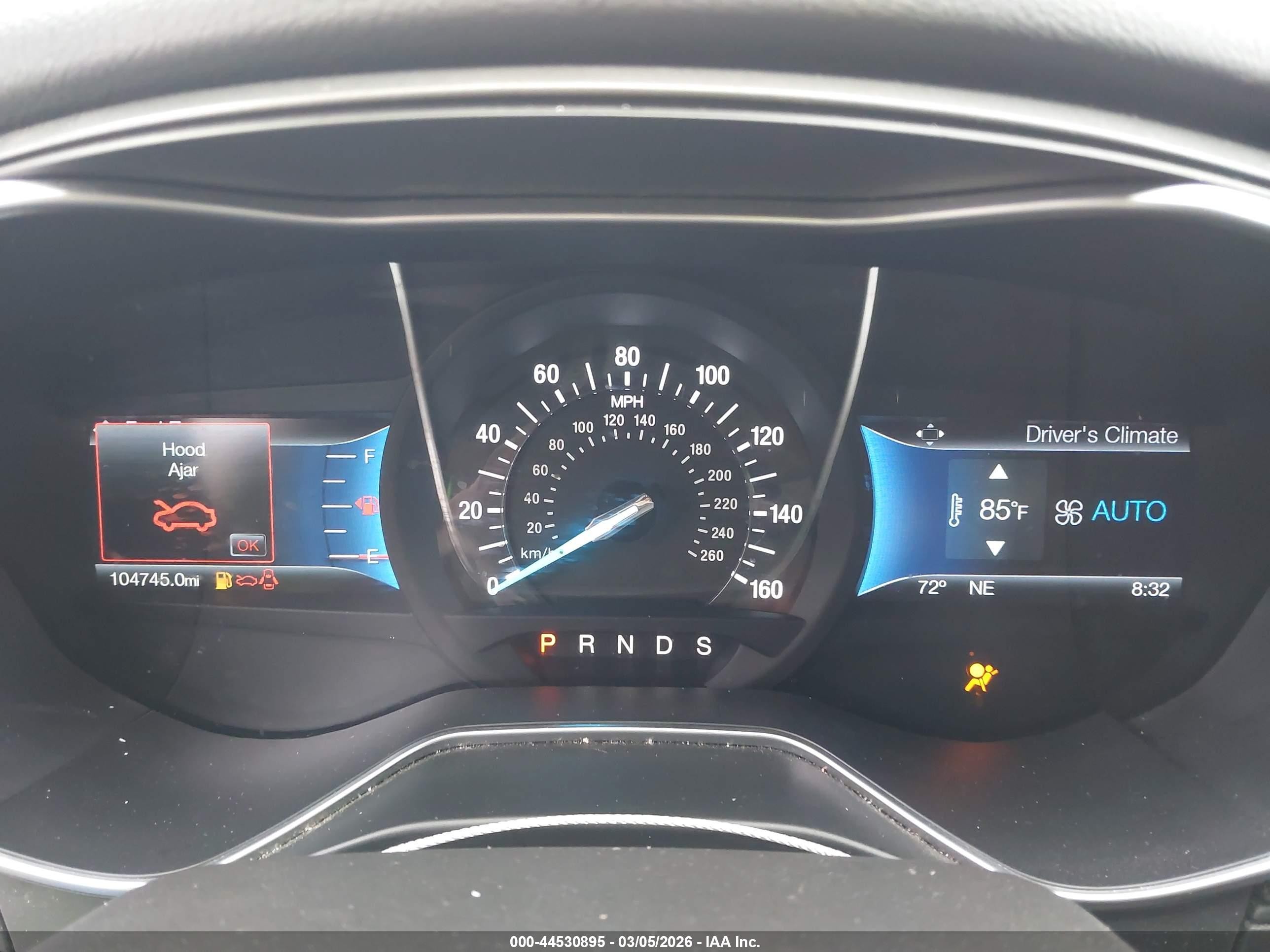 2015 Ford Fusion Titanium Серый vin: 3FA6P0K92FR199858