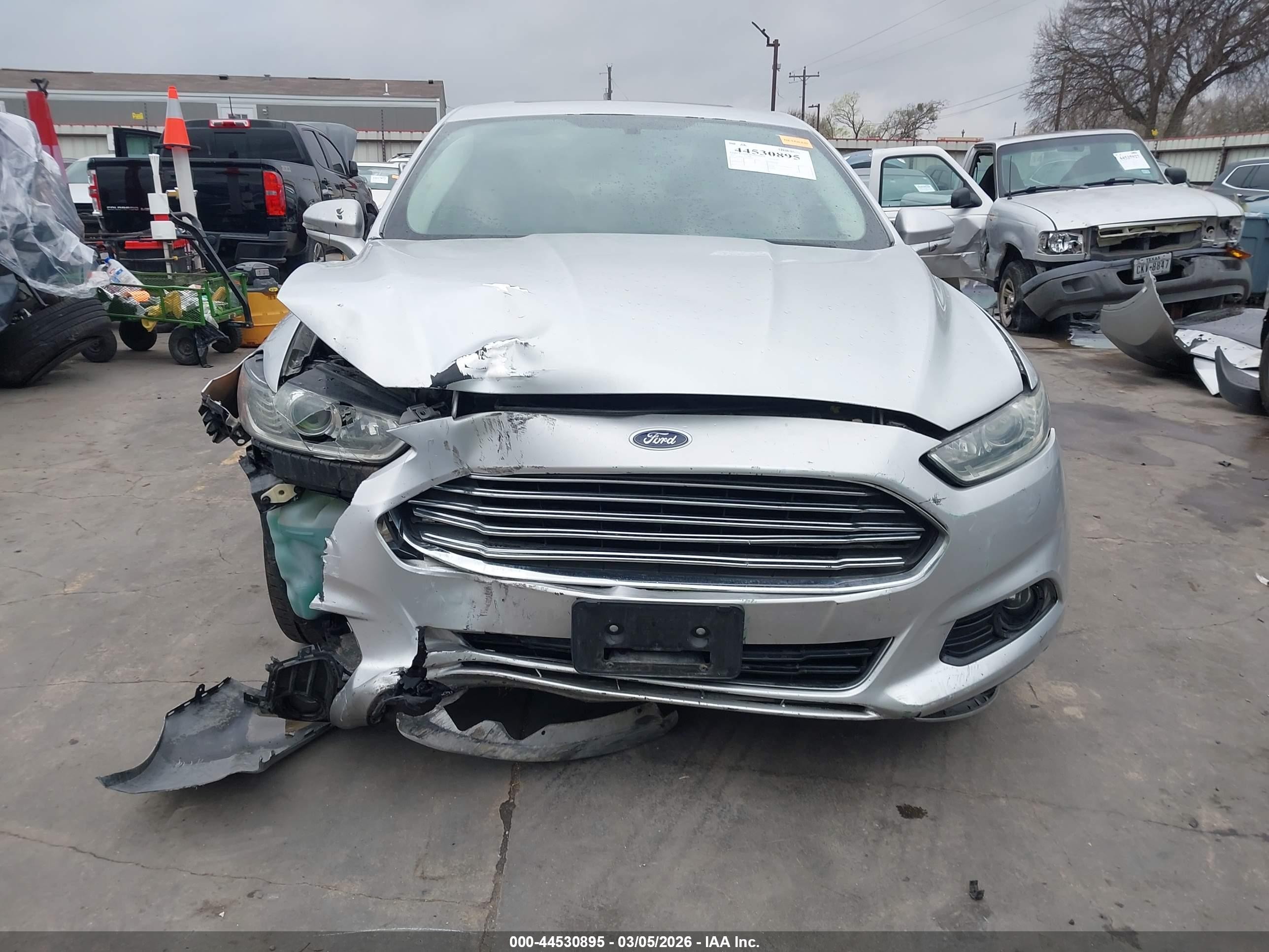 2015 Ford Fusion Titanium Серый vin: 3FA6P0K92FR199858