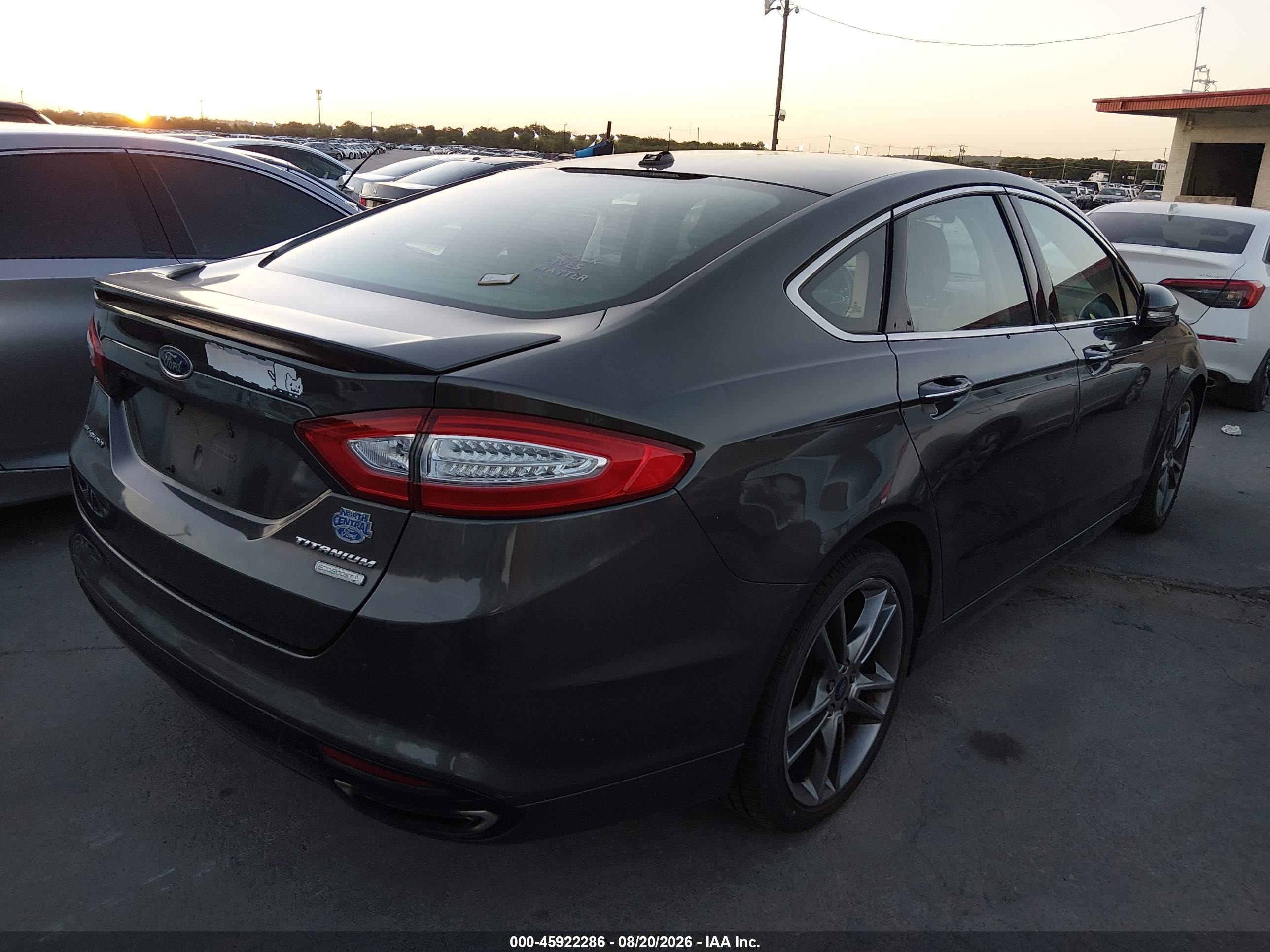 2015 Ford Fusion Titanium Gray vin: 3FA6P0K92FR205349