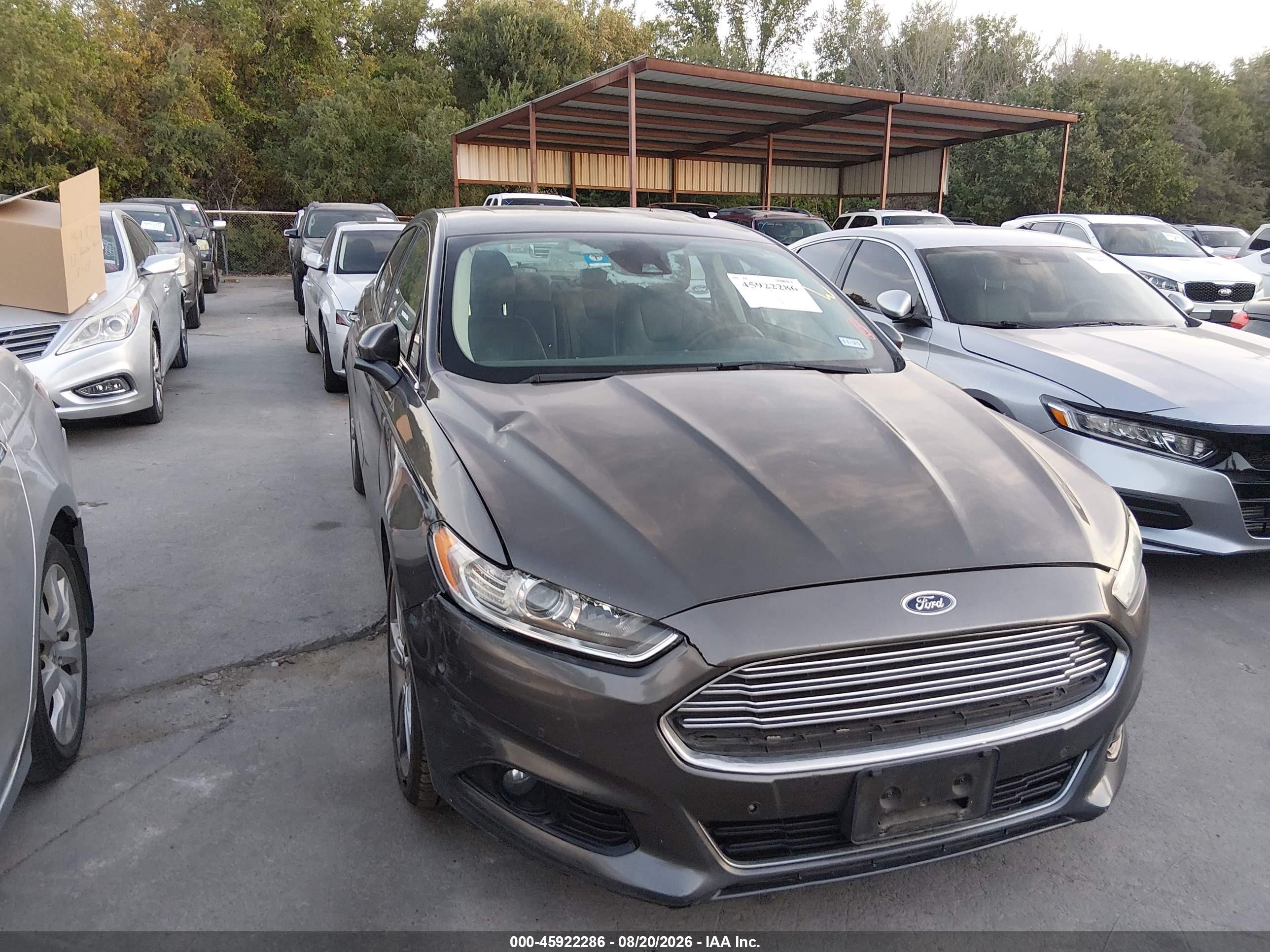 2015 Ford Fusion Titanium Gray vin: 3FA6P0K92FR205349
