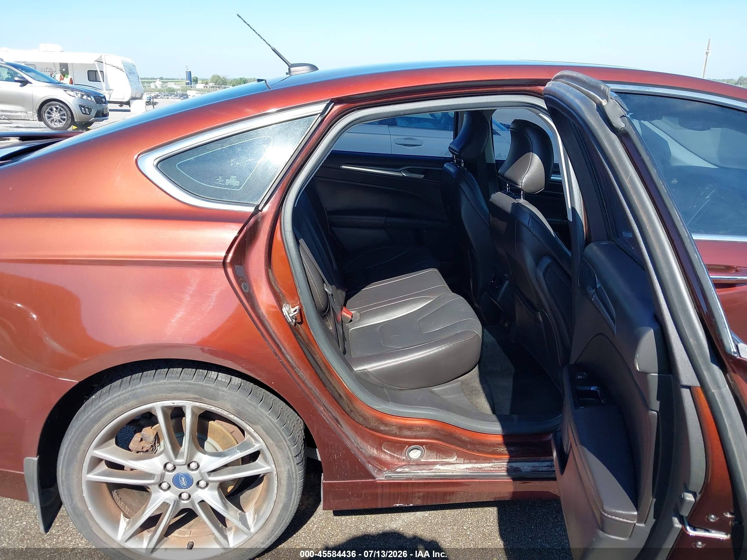 2015 Ford Fusion Titanium Maroon vin: 3FA6P0K92FR234205