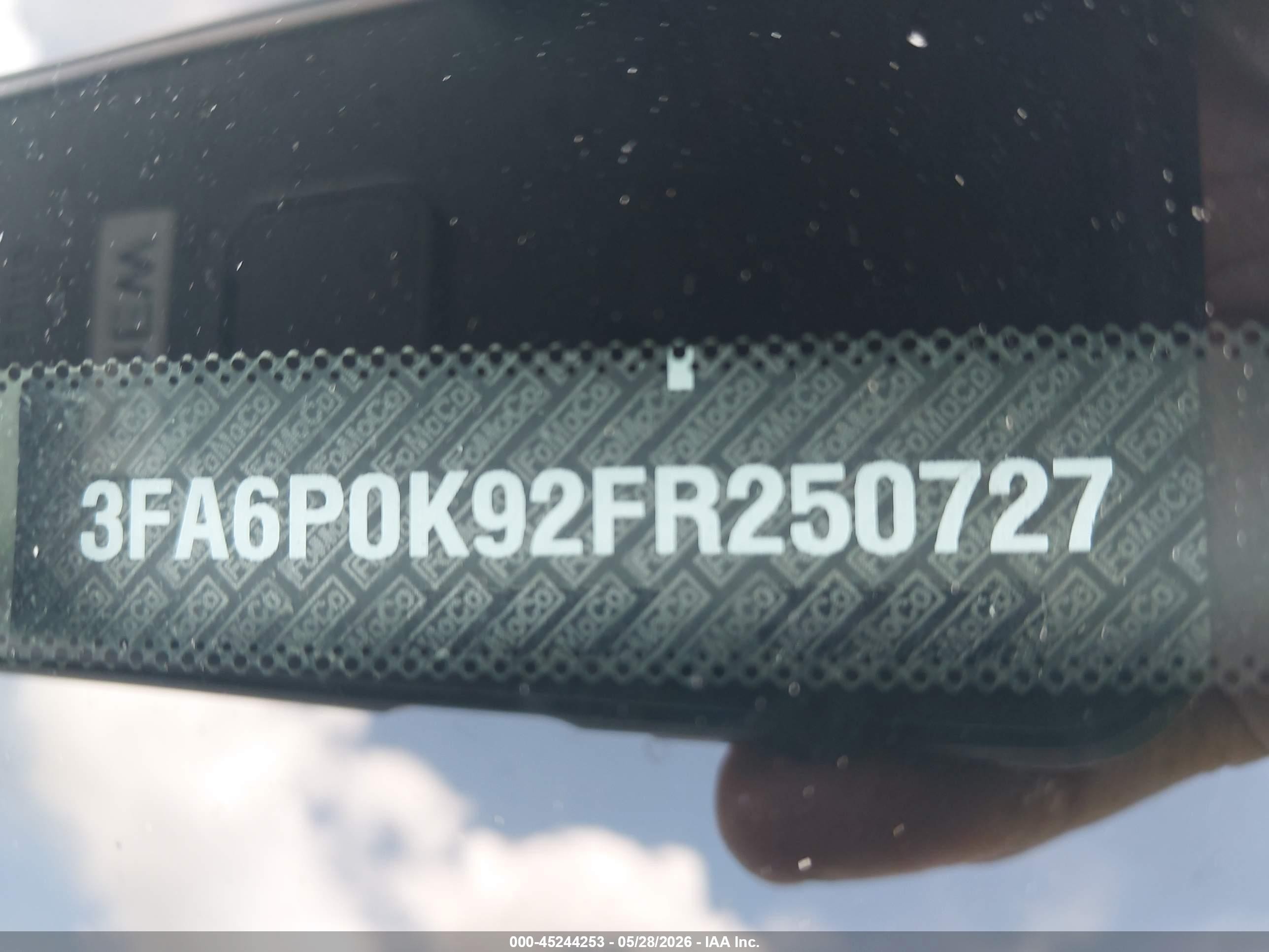 2015 Ford Fusion Titanium Белый vin: 3FA6P0K92FR250727