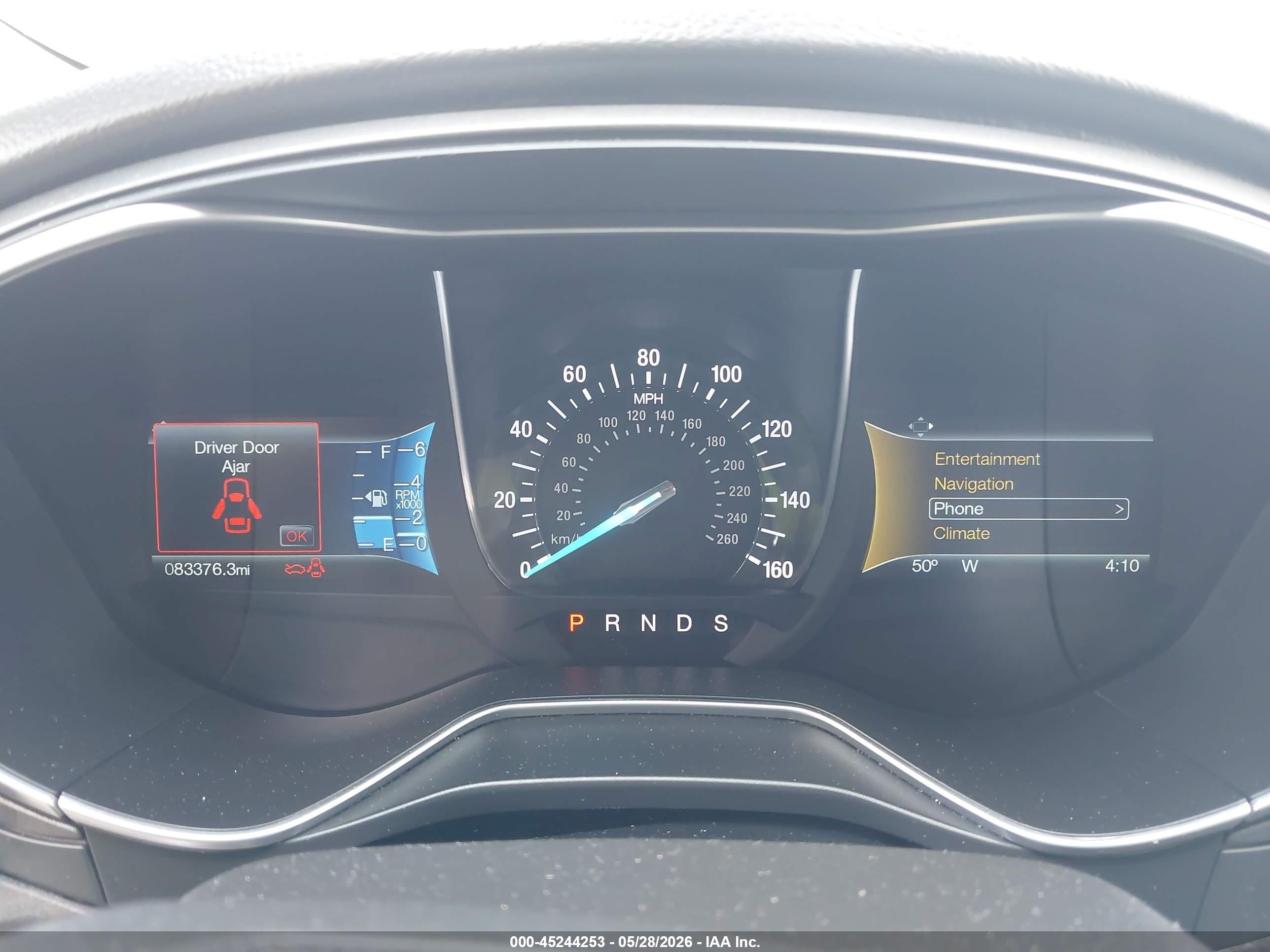 2015 Ford Fusion Titanium Белый vin: 3FA6P0K92FR250727