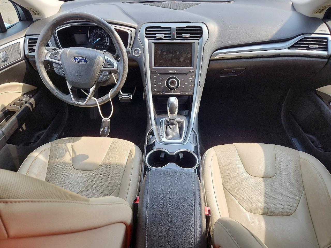 2015 Ford Fusion Titanium White vin: 3FA6P0K92FR253868