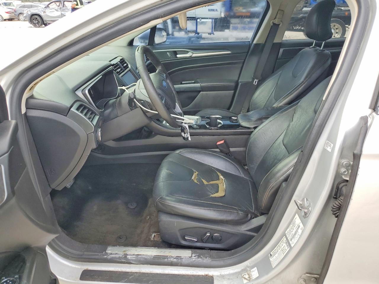 2015 Ford Fusion Titanium Silver vin: 3FA6P0K92FR267396