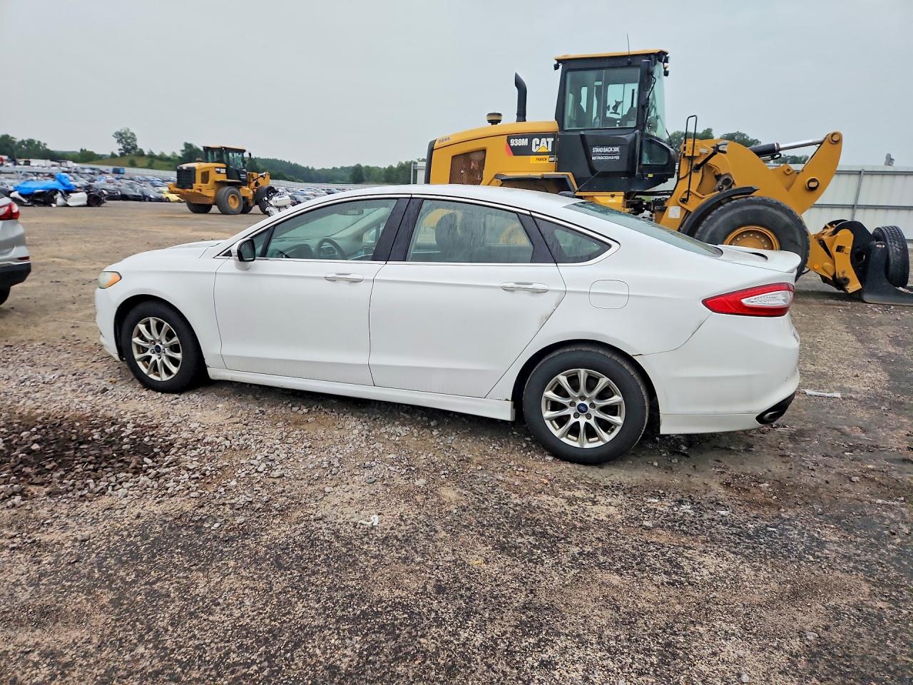 2015 Ford Fusion Titanium White vin: 3FA6P0K92FR282335