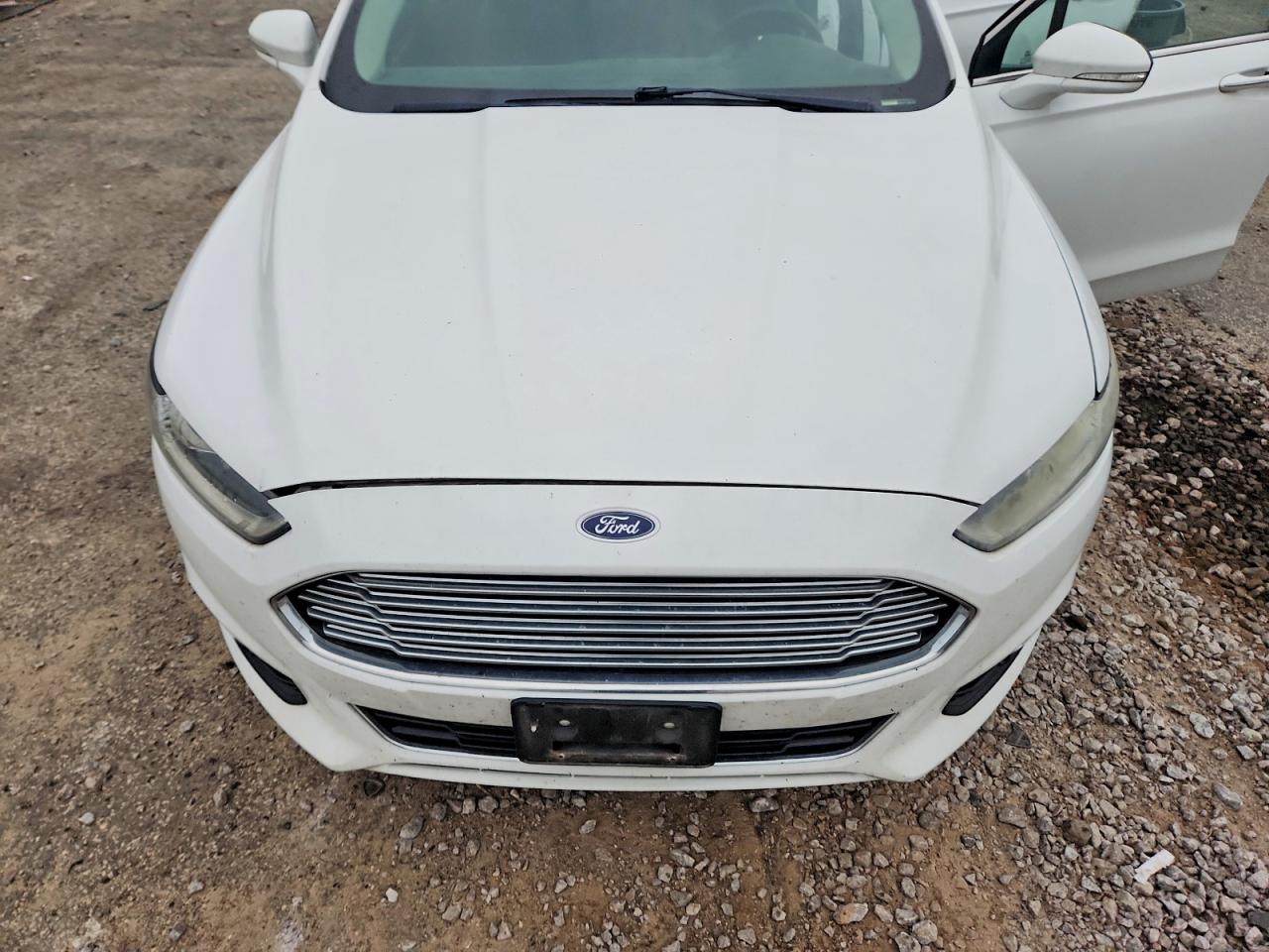 2015 Ford Fusion Titanium White vin: 3FA6P0K92FR282335