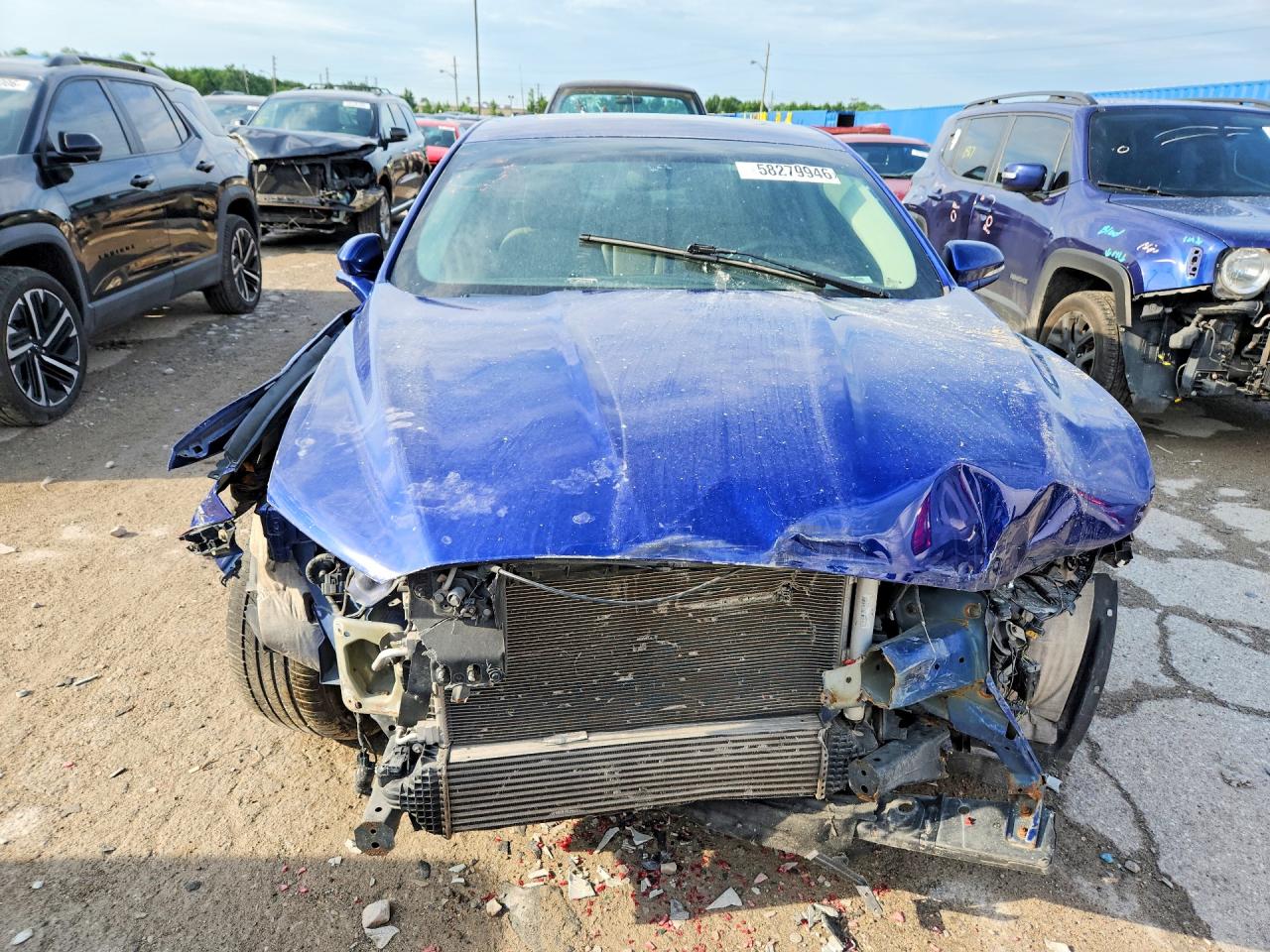 2015 Ford Fusion Titanium Blue vin: 3FA6P0K92FR297093