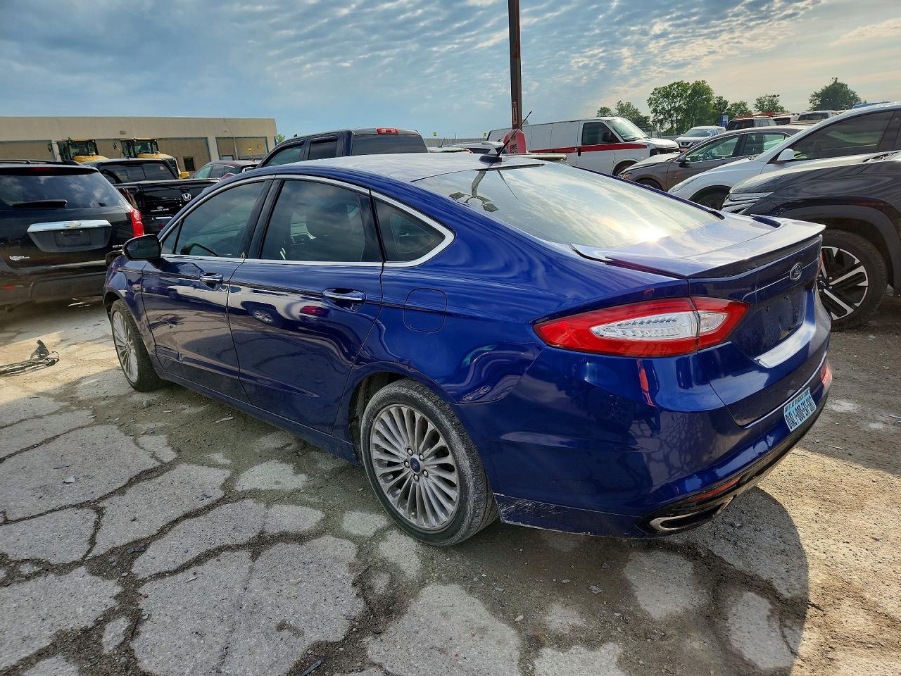 2015 Ford Fusion Titanium Blue vin: 3FA6P0K92FR297093