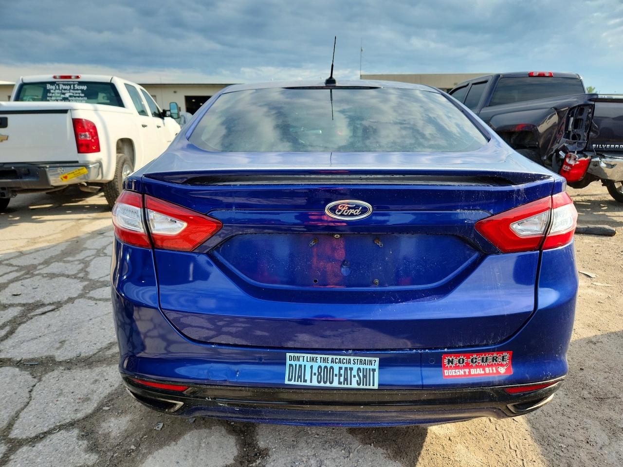 2015 Ford Fusion Titanium Blue vin: 3FA6P0K92FR297093
