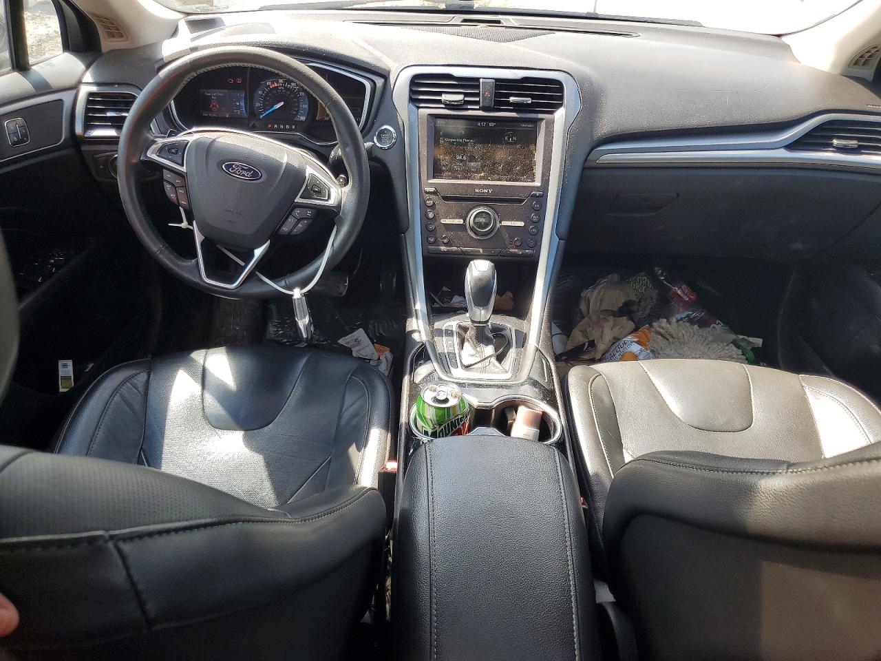 2016 Ford Fusion Titanium Серый vin: 3FA6P0K92GR400899