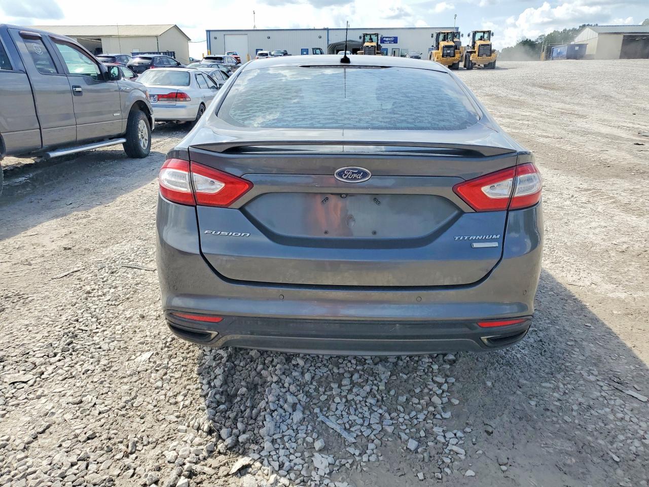 2016 Ford Fusion Titanium Серый vin: 3FA6P0K92GR400899
