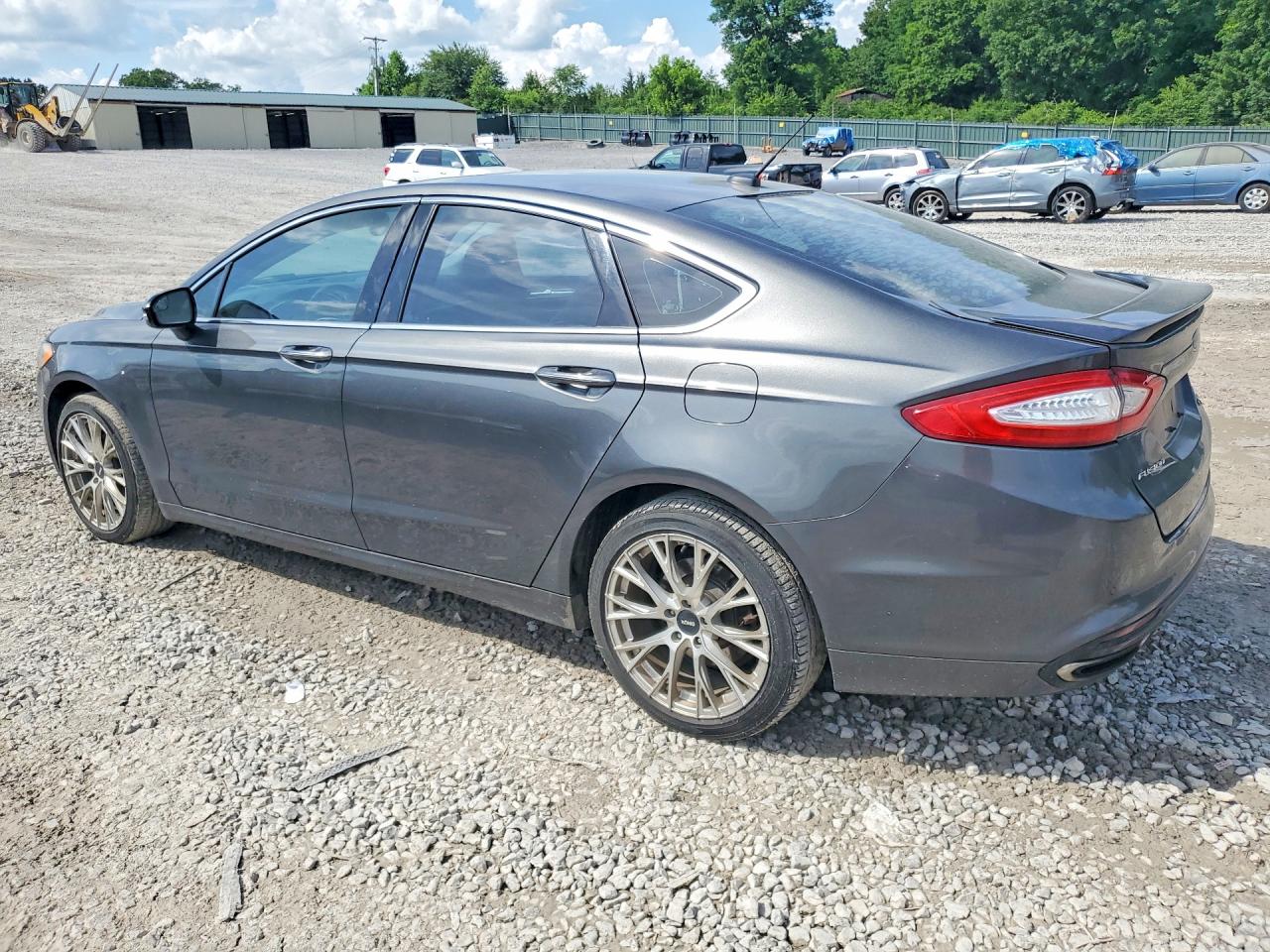2016 Ford Fusion Titanium Серый vin: 3FA6P0K92GR400899