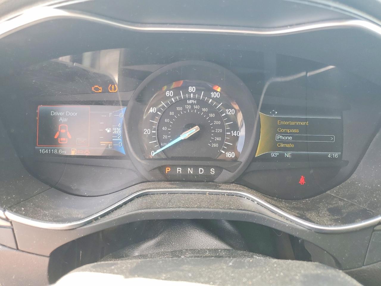 2016 Ford Fusion Titanium Серый vin: 3FA6P0K92GR400899