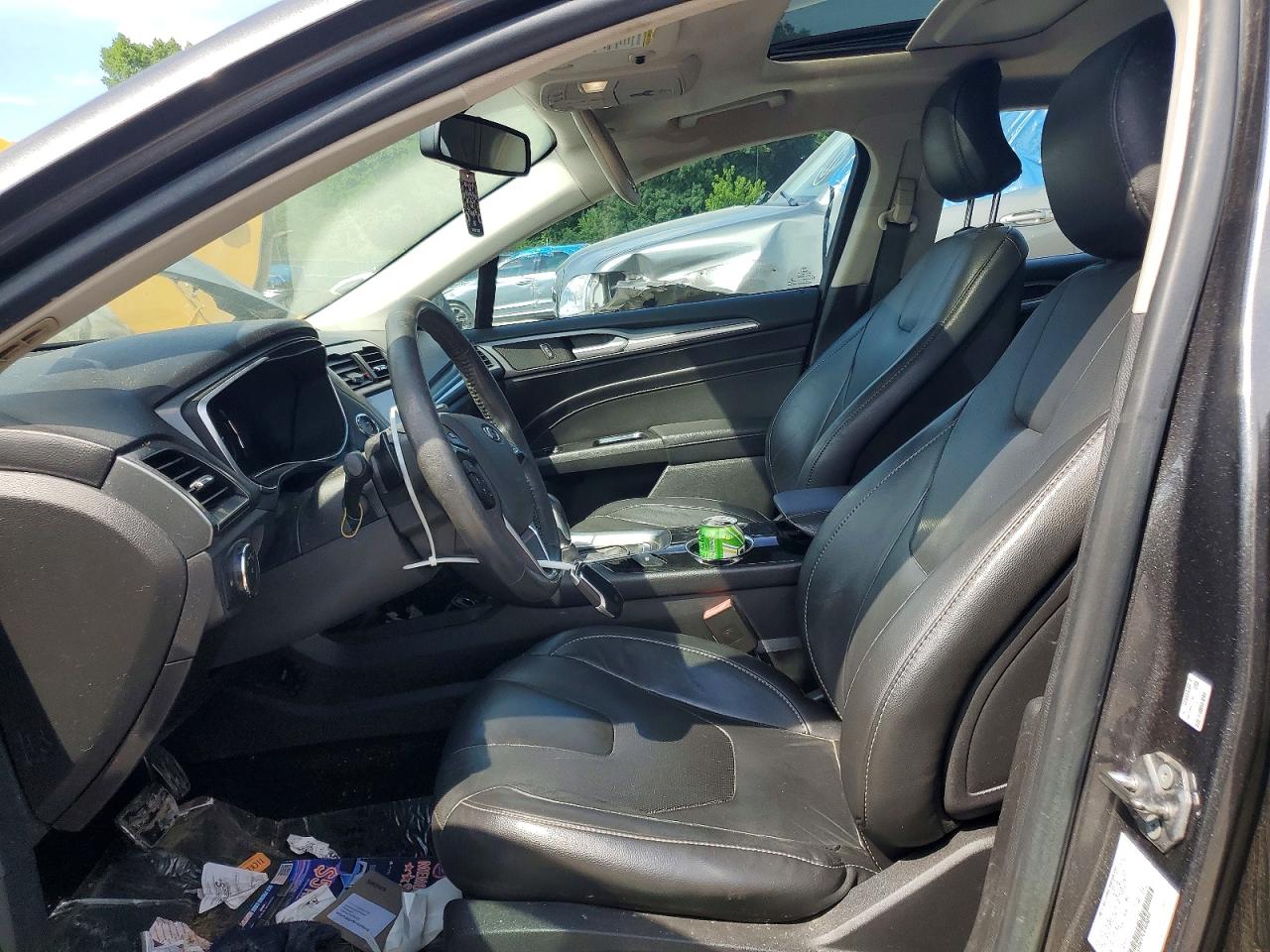 2016 Ford Fusion Titanium Серый vin: 3FA6P0K92GR400899