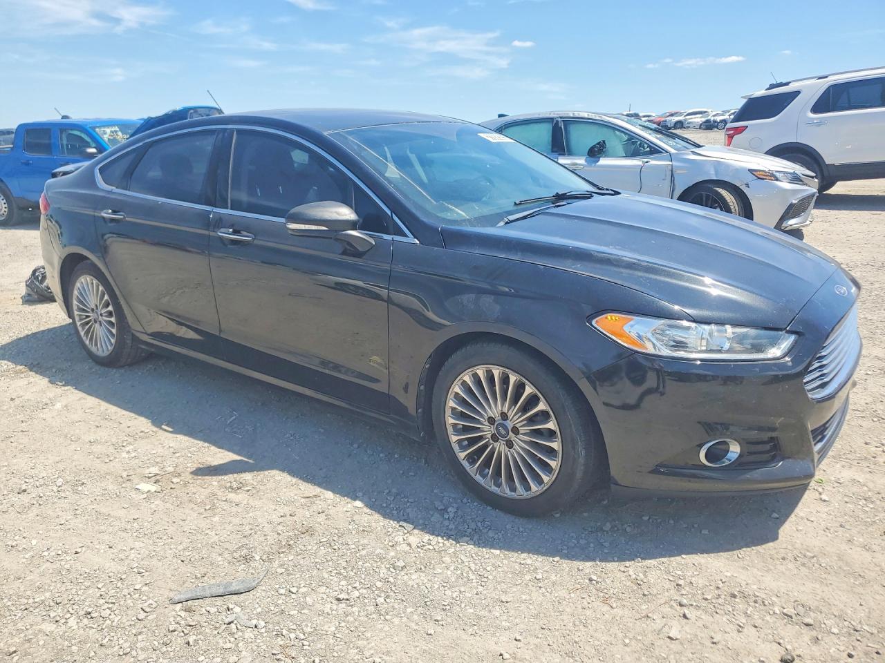 2013 Ford Fusion Titanium Black vin: 3FA6P0K93DR100946