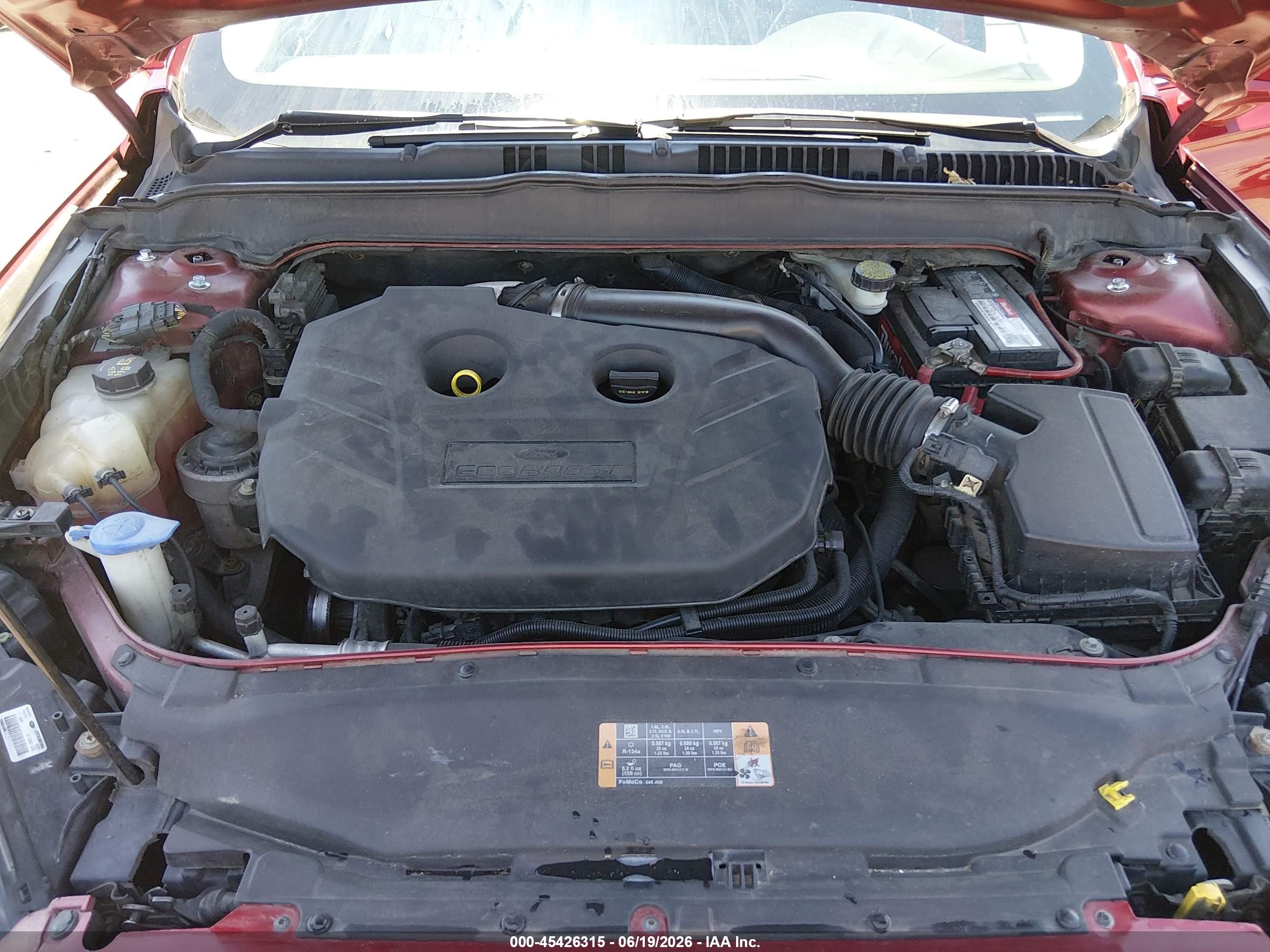 2013 Ford Fusion Titanium Красный vin: 3FA6P0K93DR127273