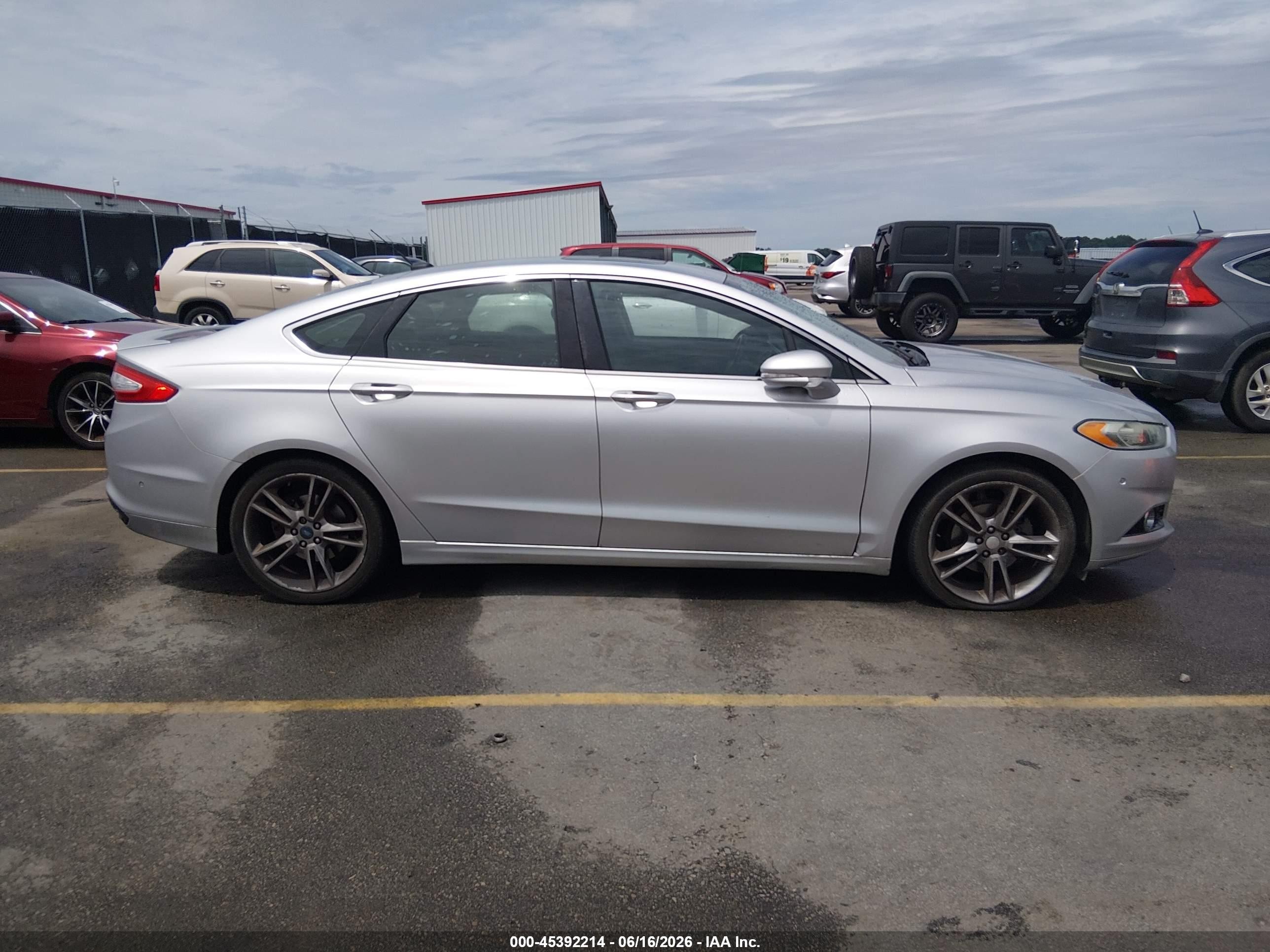 2013 Ford Fusion Titanium Silver vin: 3FA6P0K93DR137740