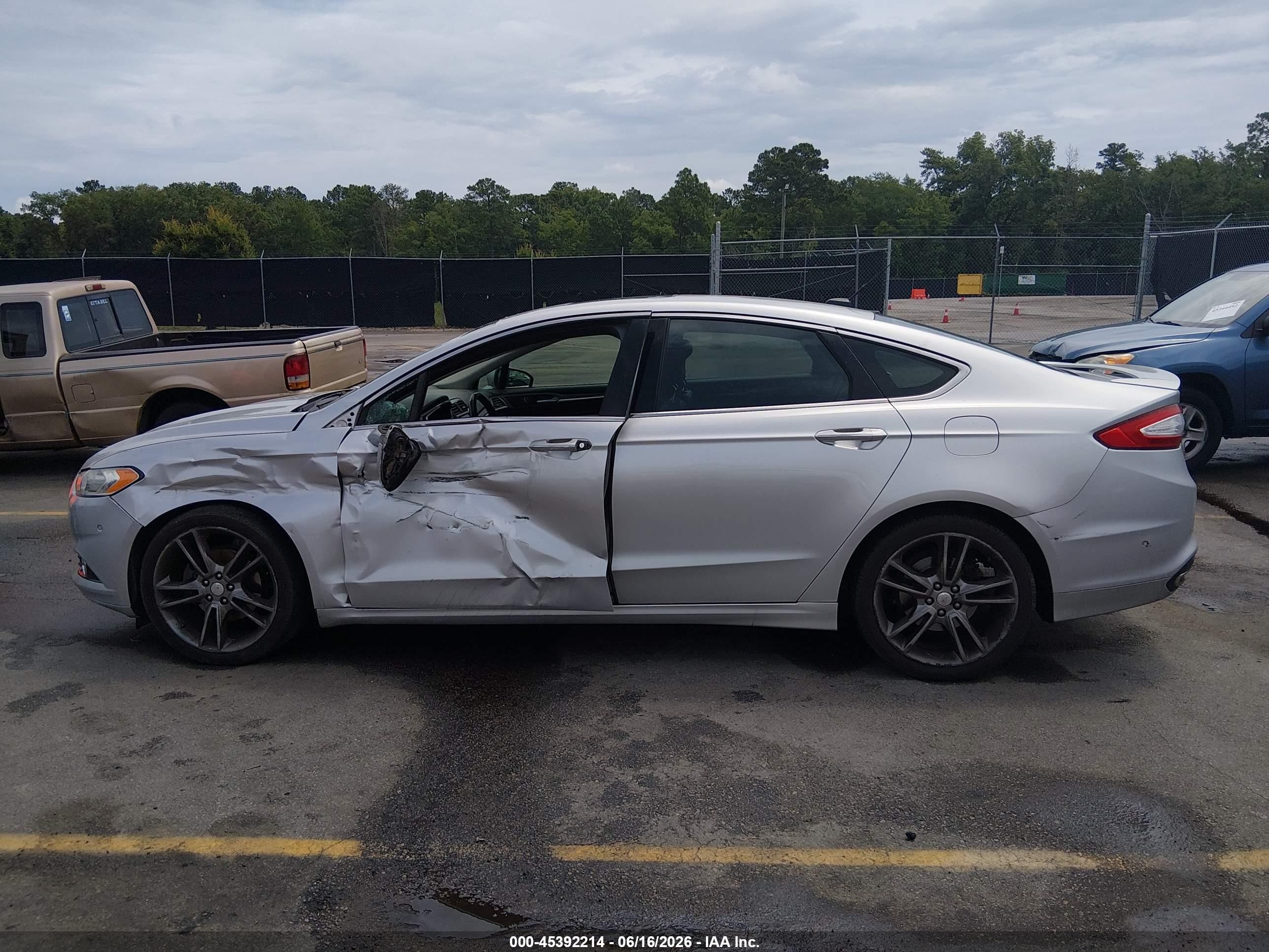 2013 Ford Fusion Titanium Silver vin: 3FA6P0K93DR137740
