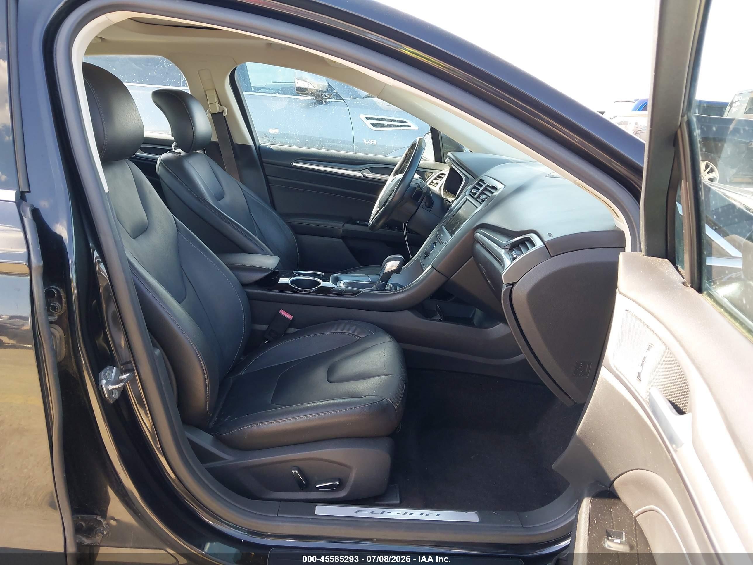 2013 Ford Fusion Titanium Black vin: 3FA6P0K93DR273186