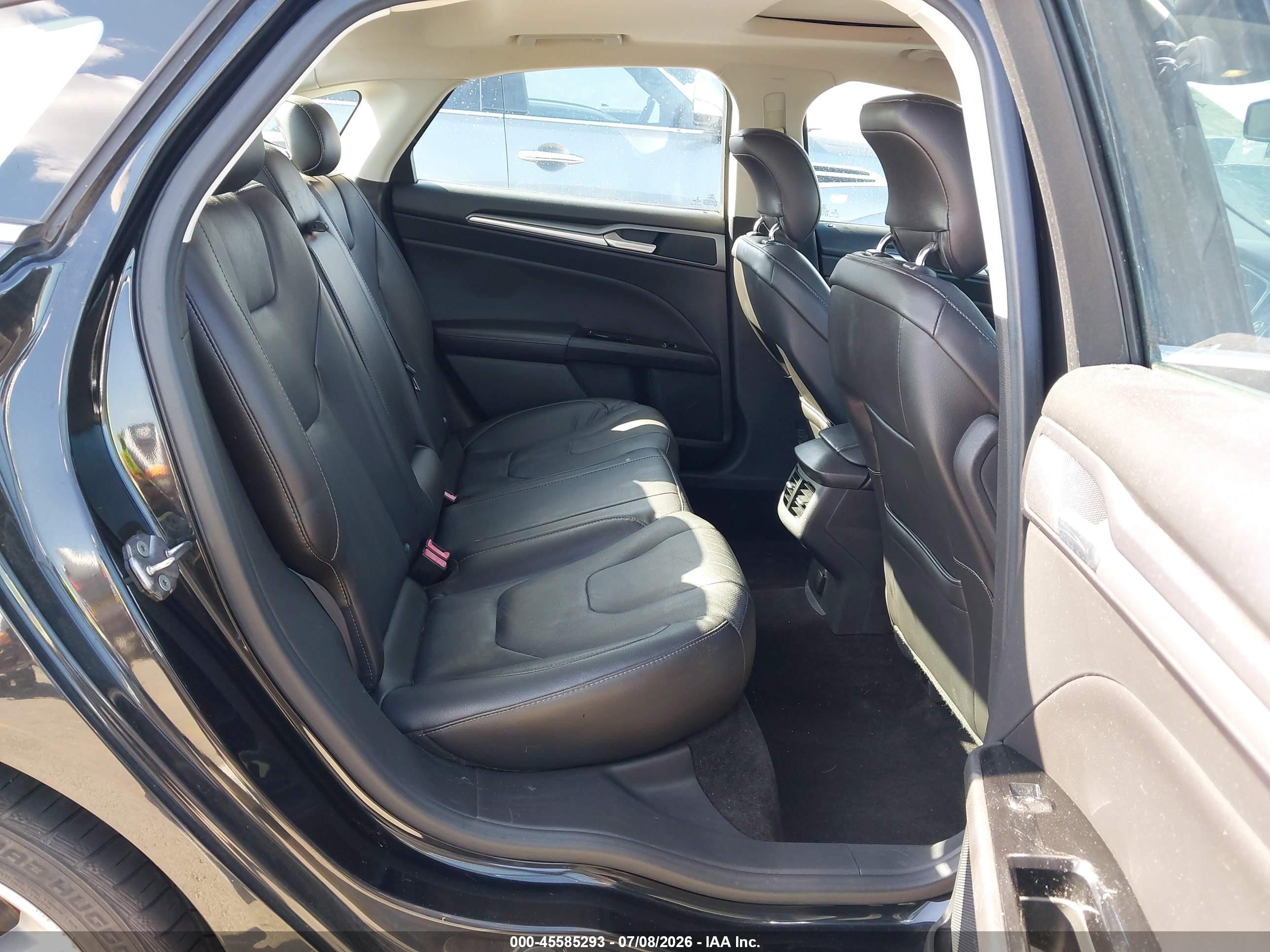 2013 Ford Fusion Titanium Black vin: 3FA6P0K93DR273186