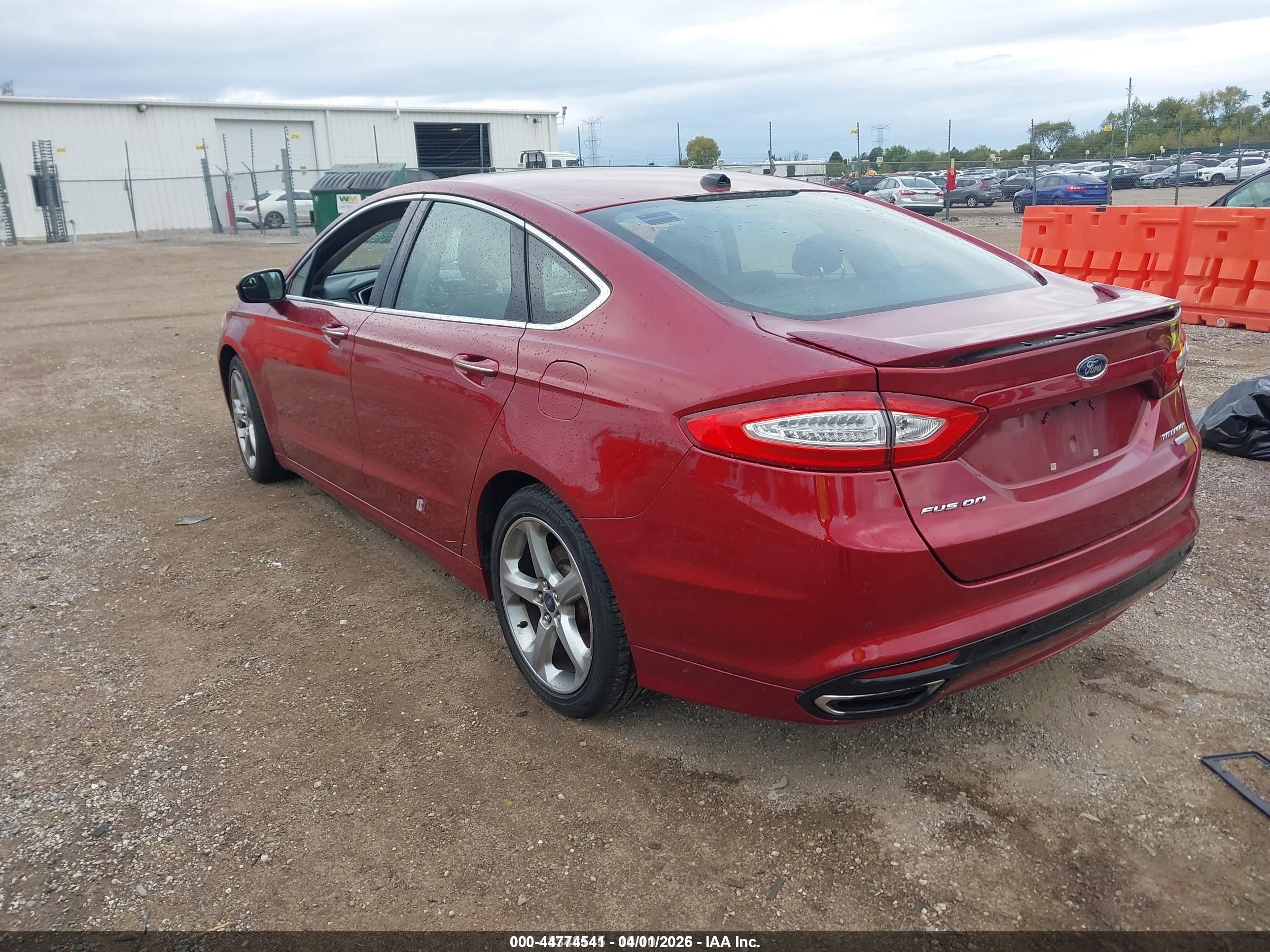 2013 Ford Fusion Titanium Red vin: 3FA6P0K93DR383249