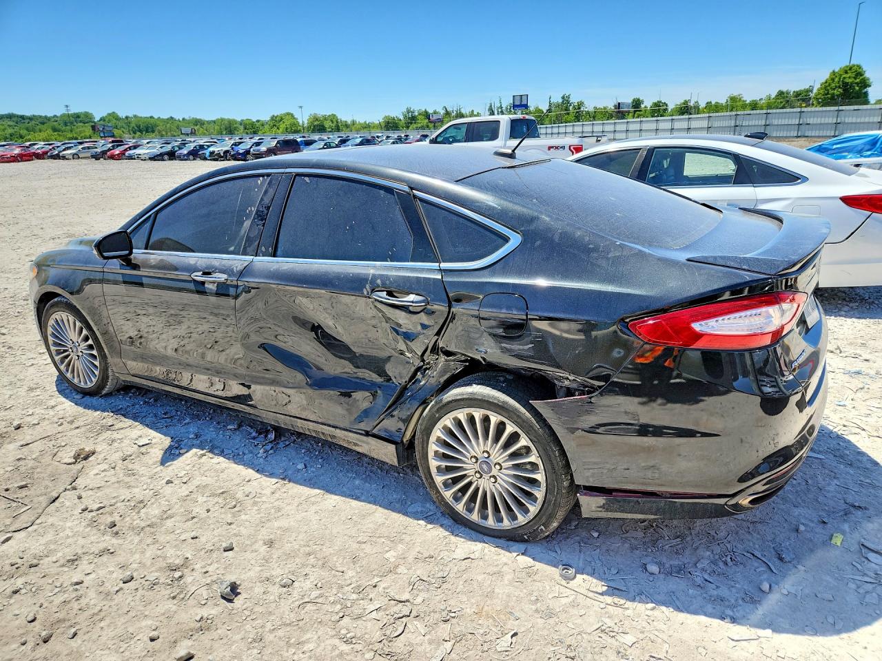 2014 Ford Fusion Titanium Black vin: 3FA6P0K93ER115805