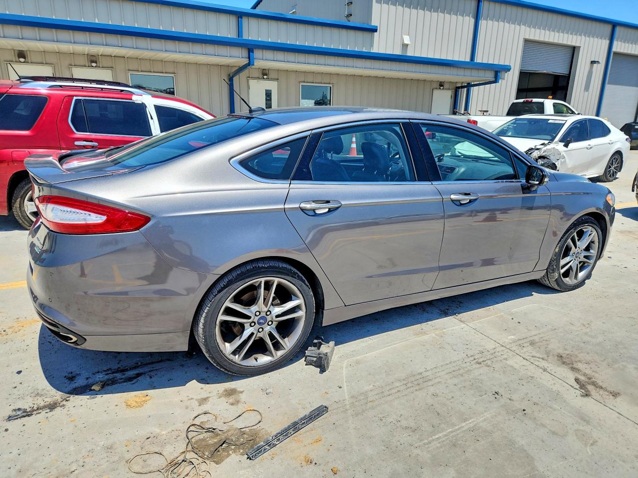 2014 Ford Fusion Titanium Gray vin: 3FA6P0K93ER151476