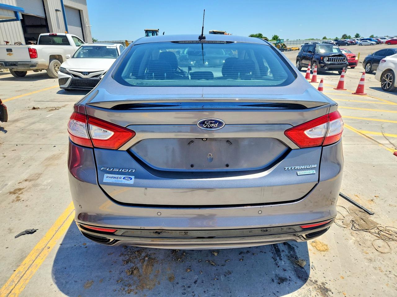 2014 Ford Fusion Titanium Gray vin: 3FA6P0K93ER151476