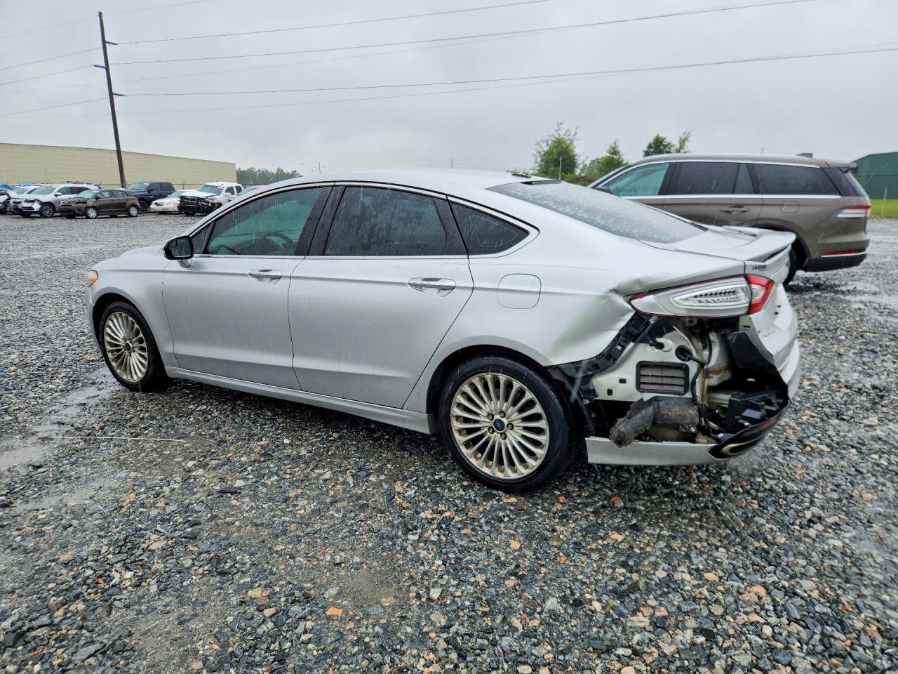 2014 Ford Fusion Titanium Silver vin: 3FA6P0K93ER243560