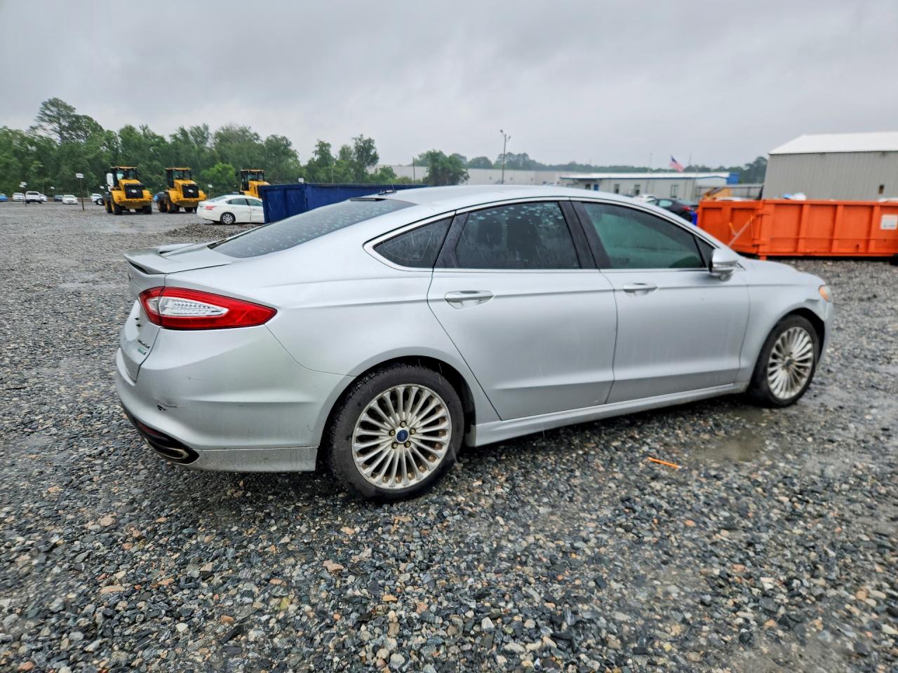2014 Ford Fusion Titanium Silver vin: 3FA6P0K93ER243560