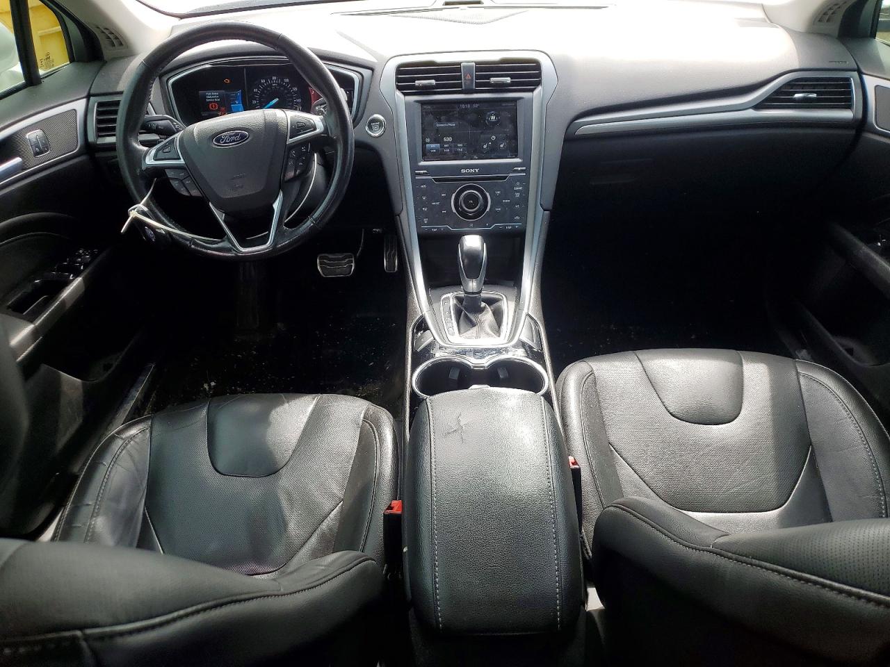 2014 Ford Fusion Titanium White vin: 3FA6P0K93ER297487