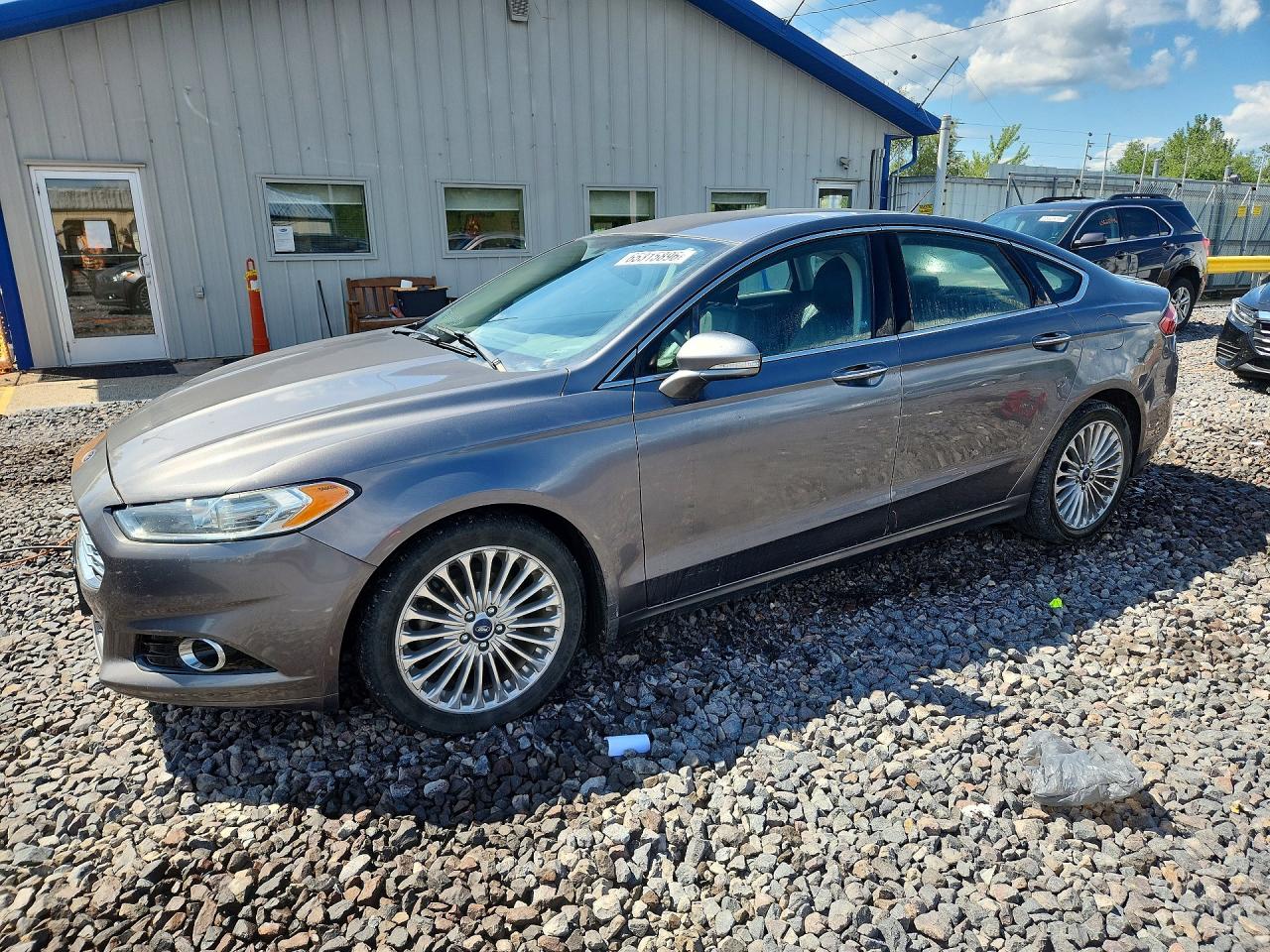 2014 Ford Fusion Titanium Gray vin: 3FA6P0K93ER305006